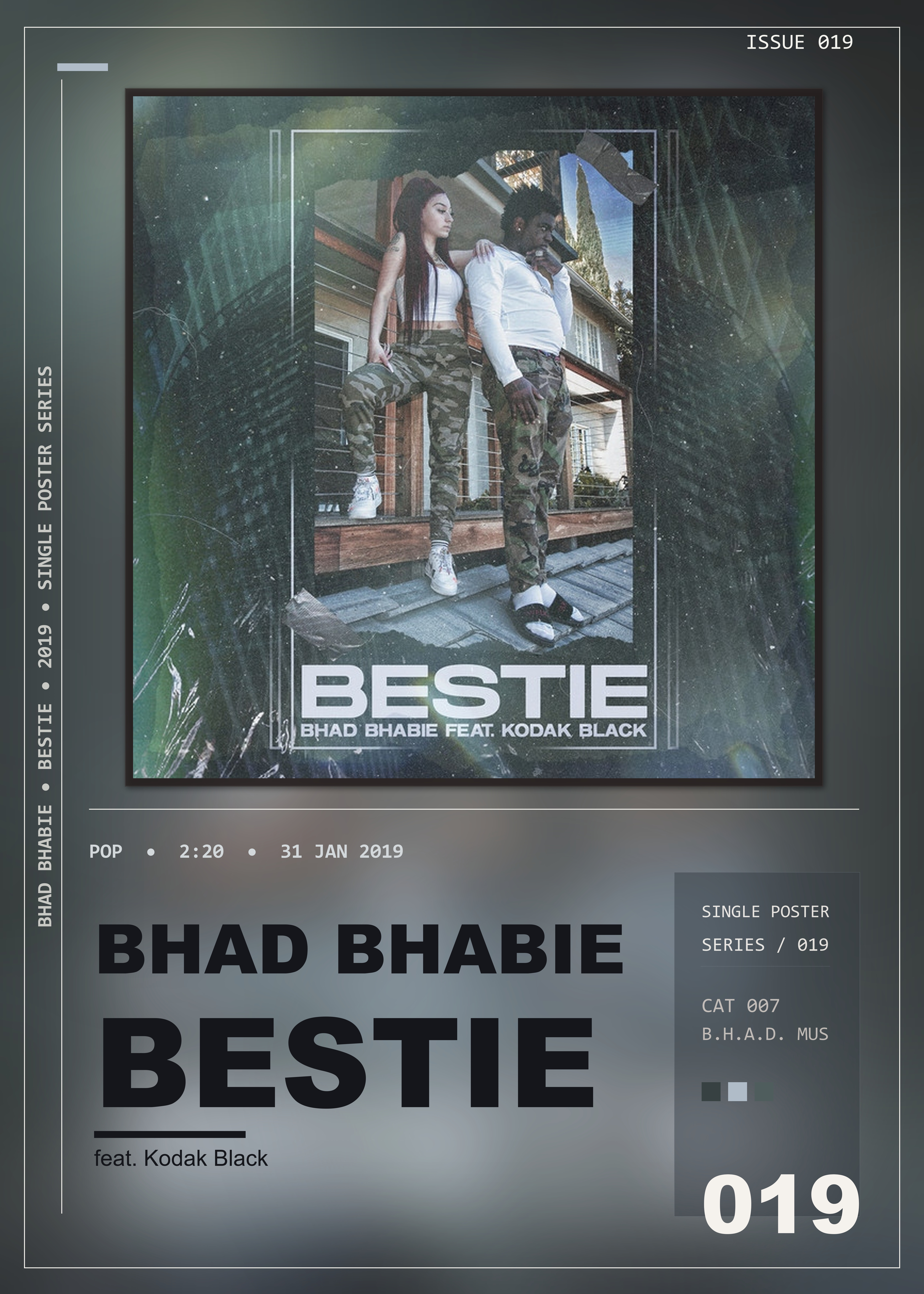 Music poster: Bhad Bhabie - Bestie feat Kodak Black