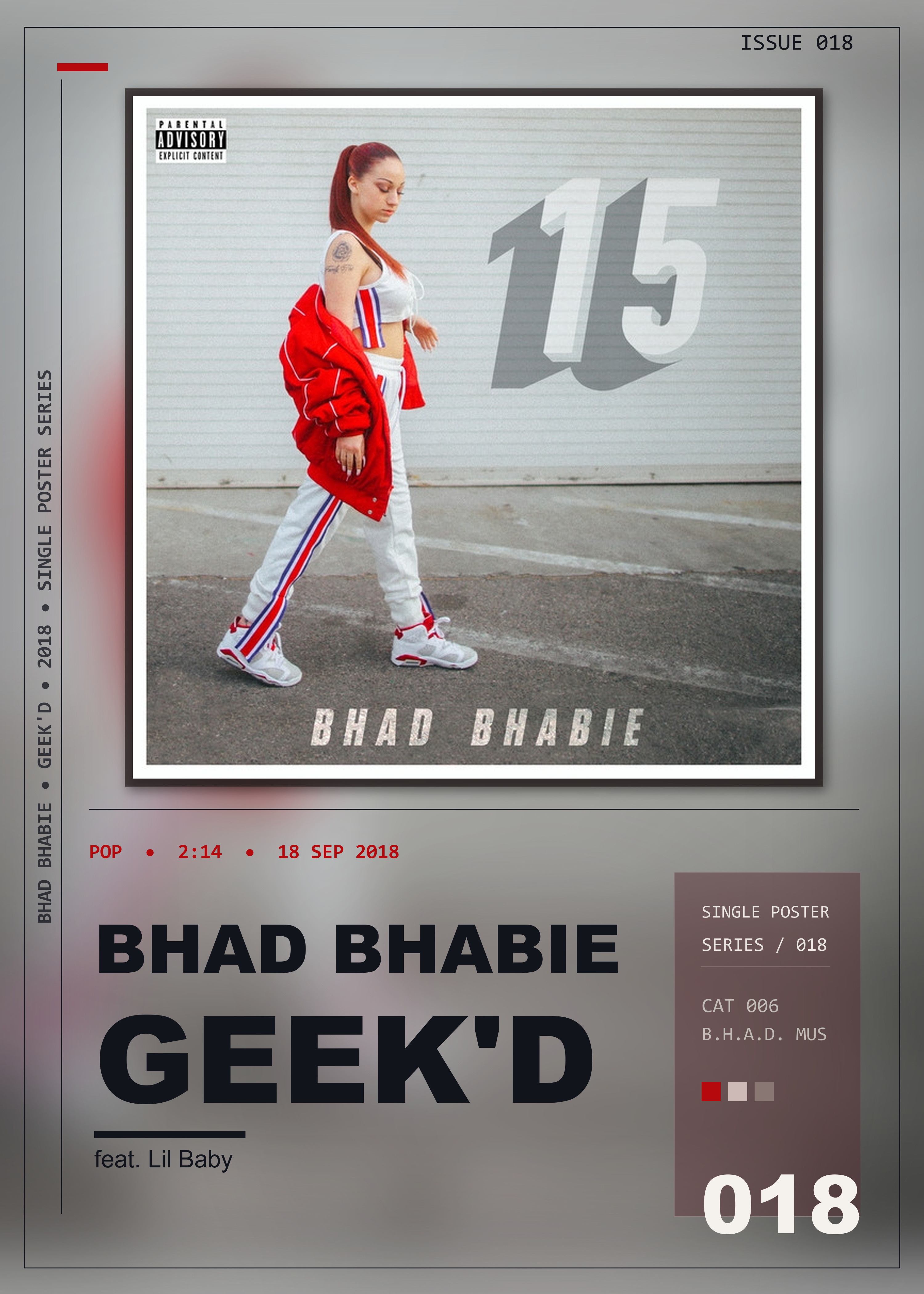 Music poster: Bhad Bhabie - Geekd feat Lil Baby