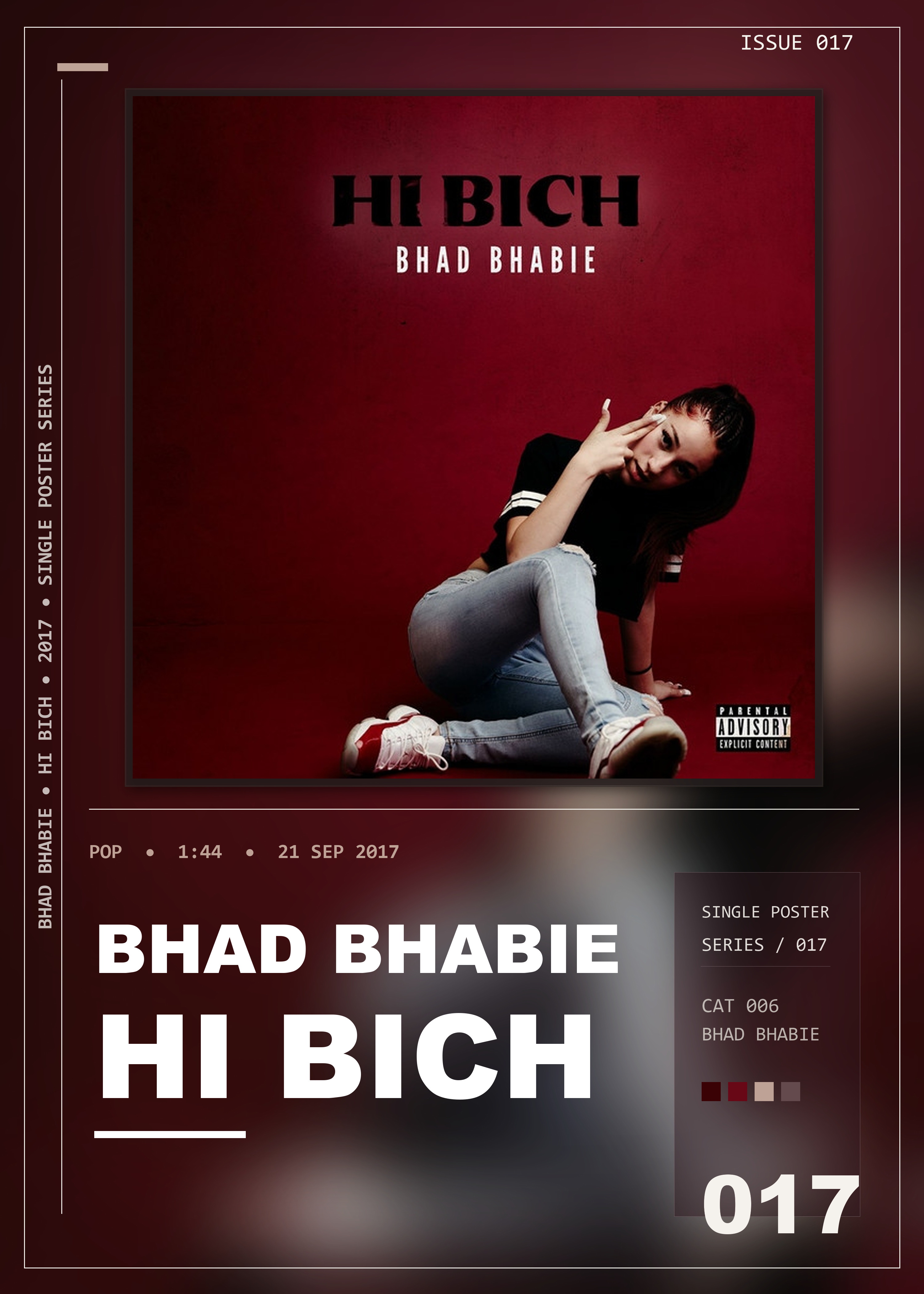 Music poster: Bhad Bhabie - Hi Bich