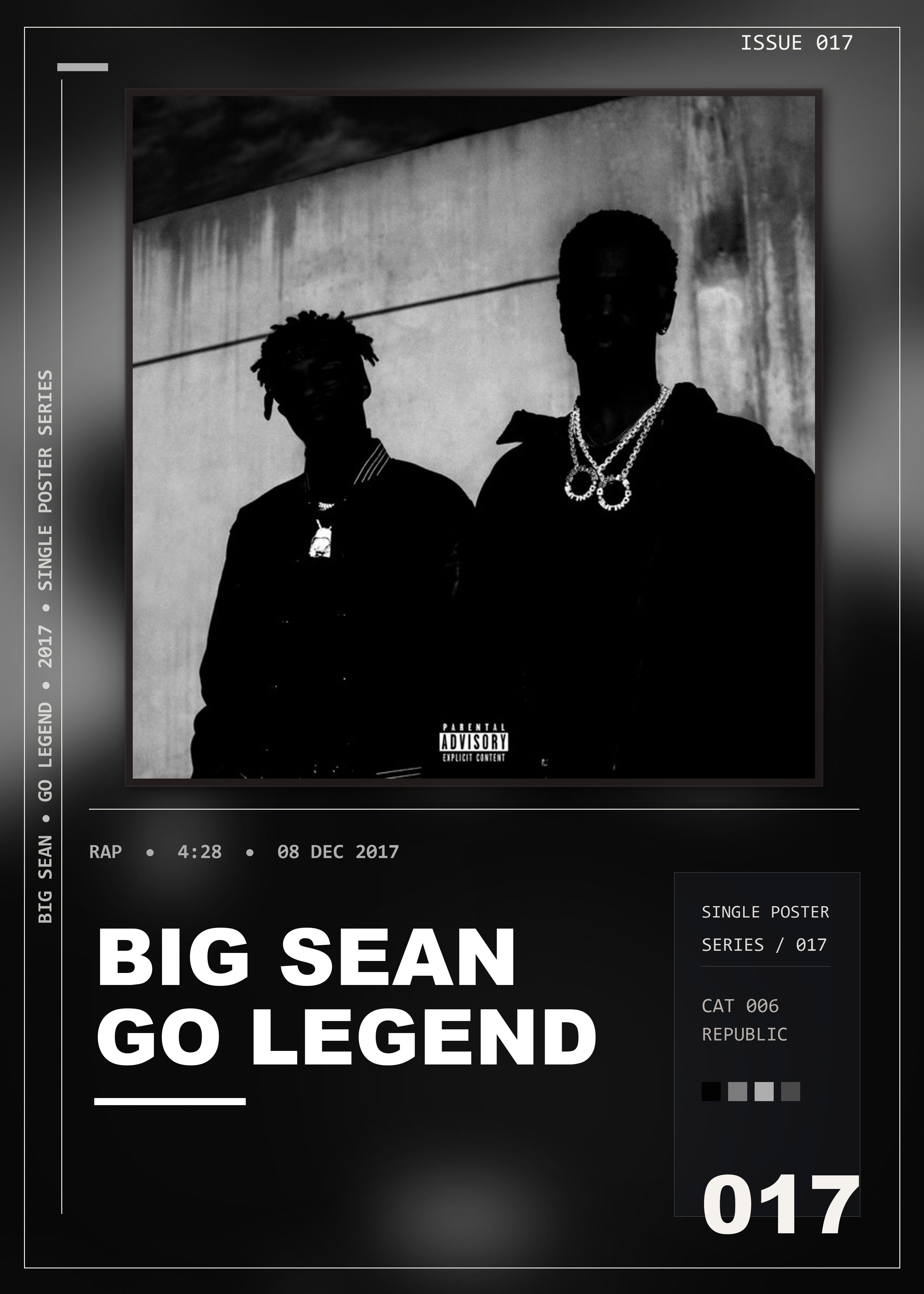 Music poster: Big Sean - Go Legend Metro Boomin
