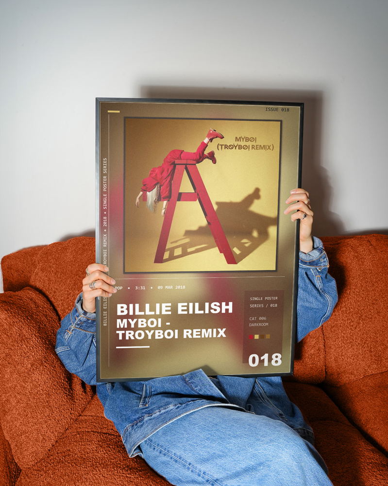 Music poster: Billie Eilish - MyBoi - TroyBoi Remix
