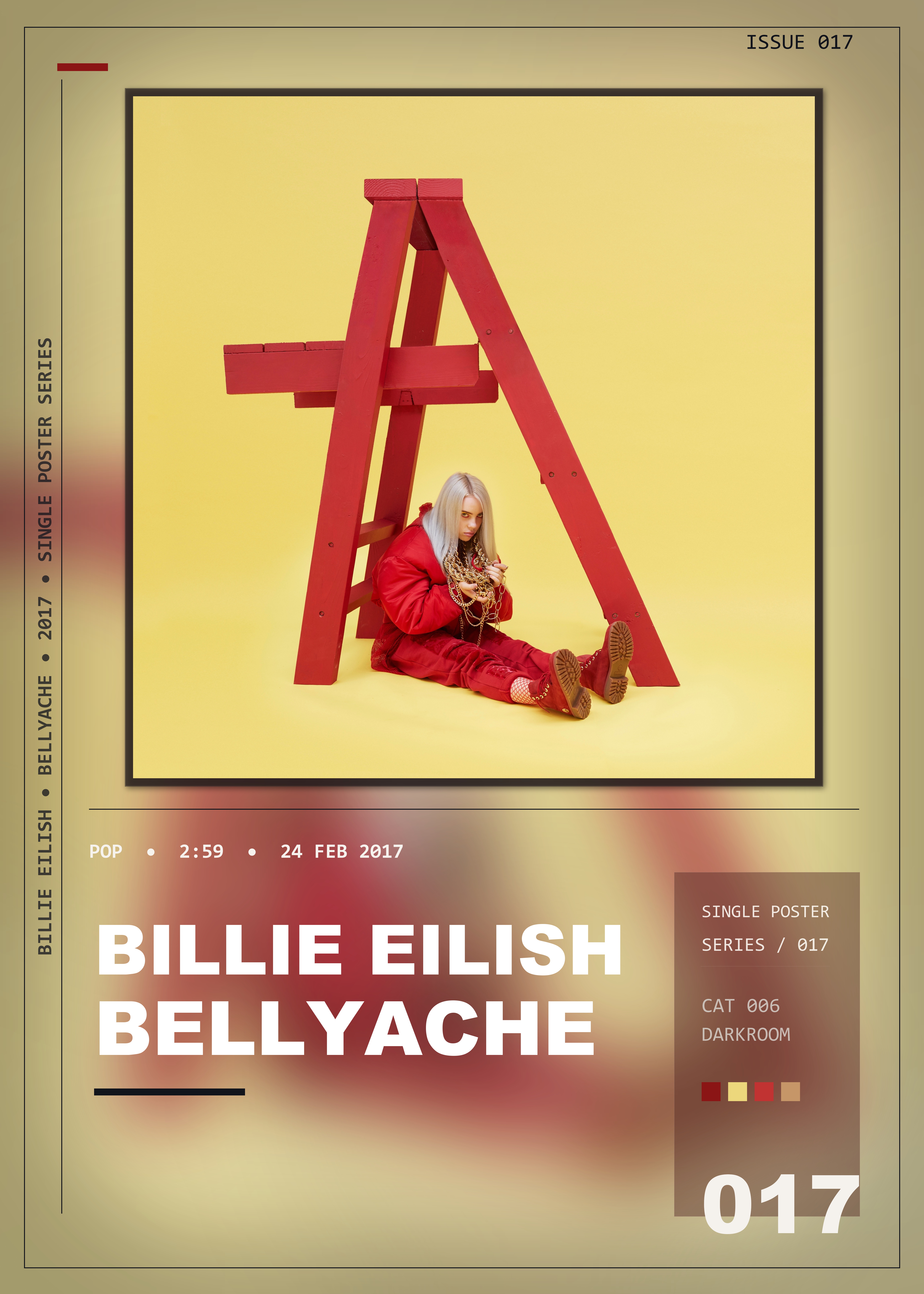 Music poster: Billie Eilish - bellyache