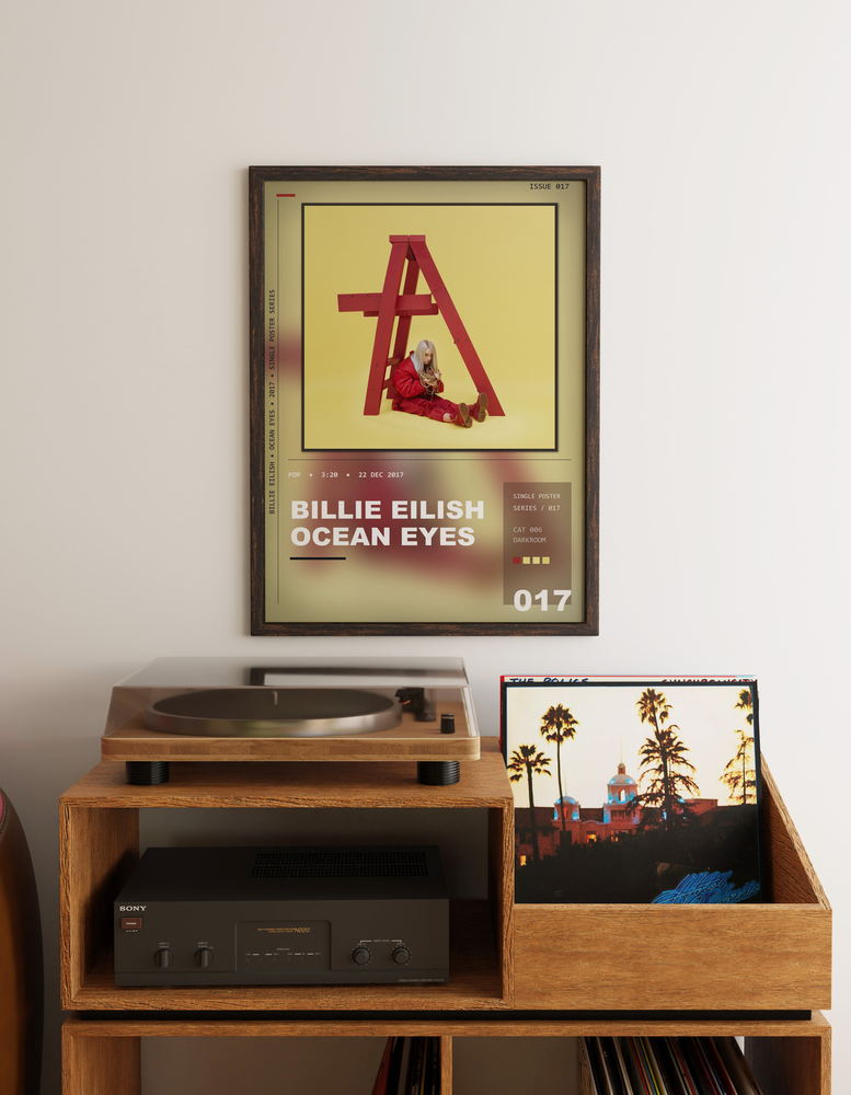 Music poster: Billie Eilish - ocean eyes