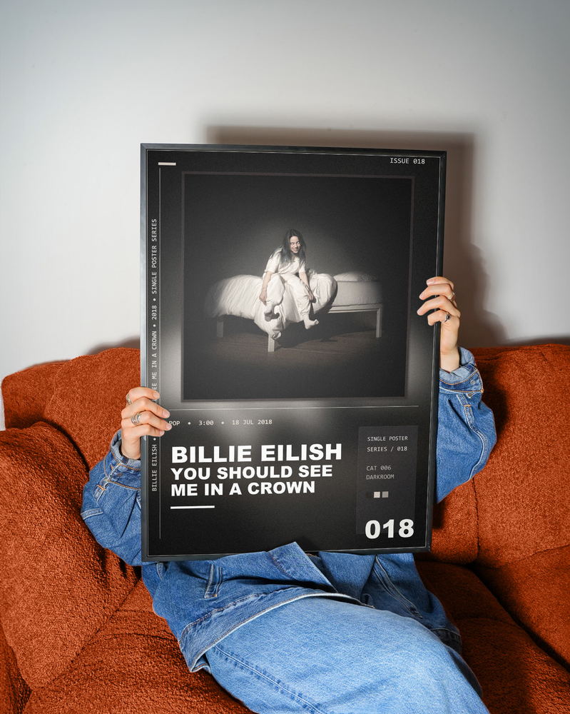 Music poster: Billie Eilish - you should see me in a crown