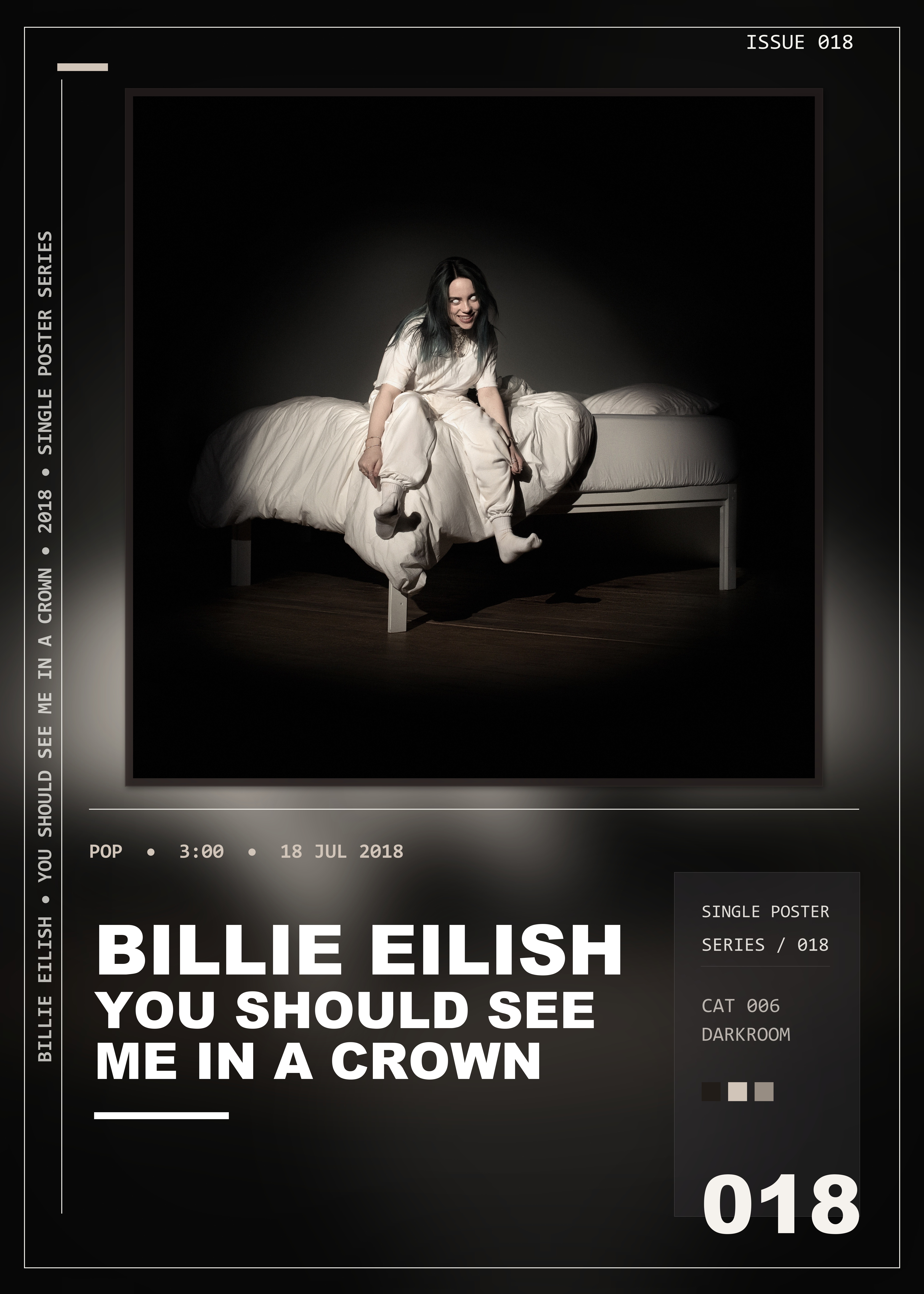 Music poster: Billie Eilish - you should see me in a crown