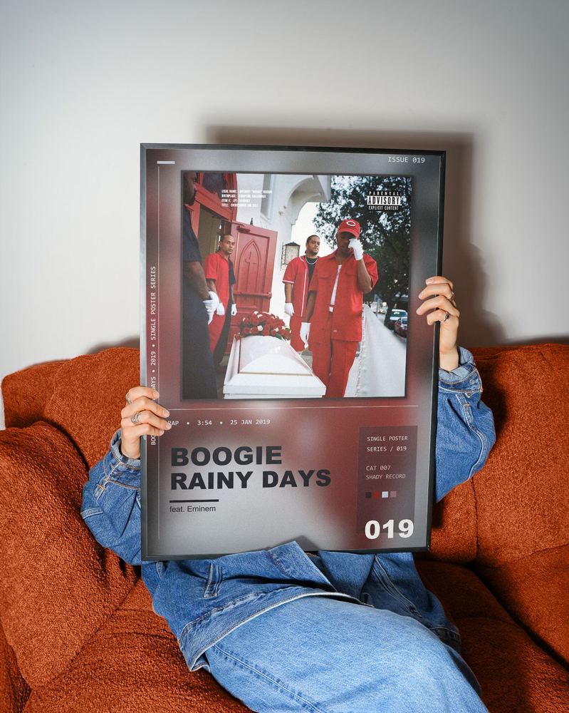 Music poster: Boogie - Rainy Days feat Eminem