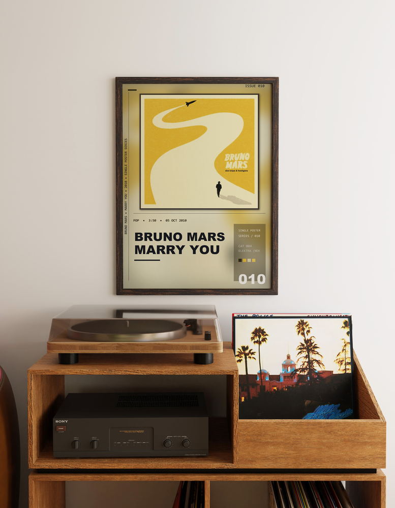Music poster: Bruno Mars - Marry You