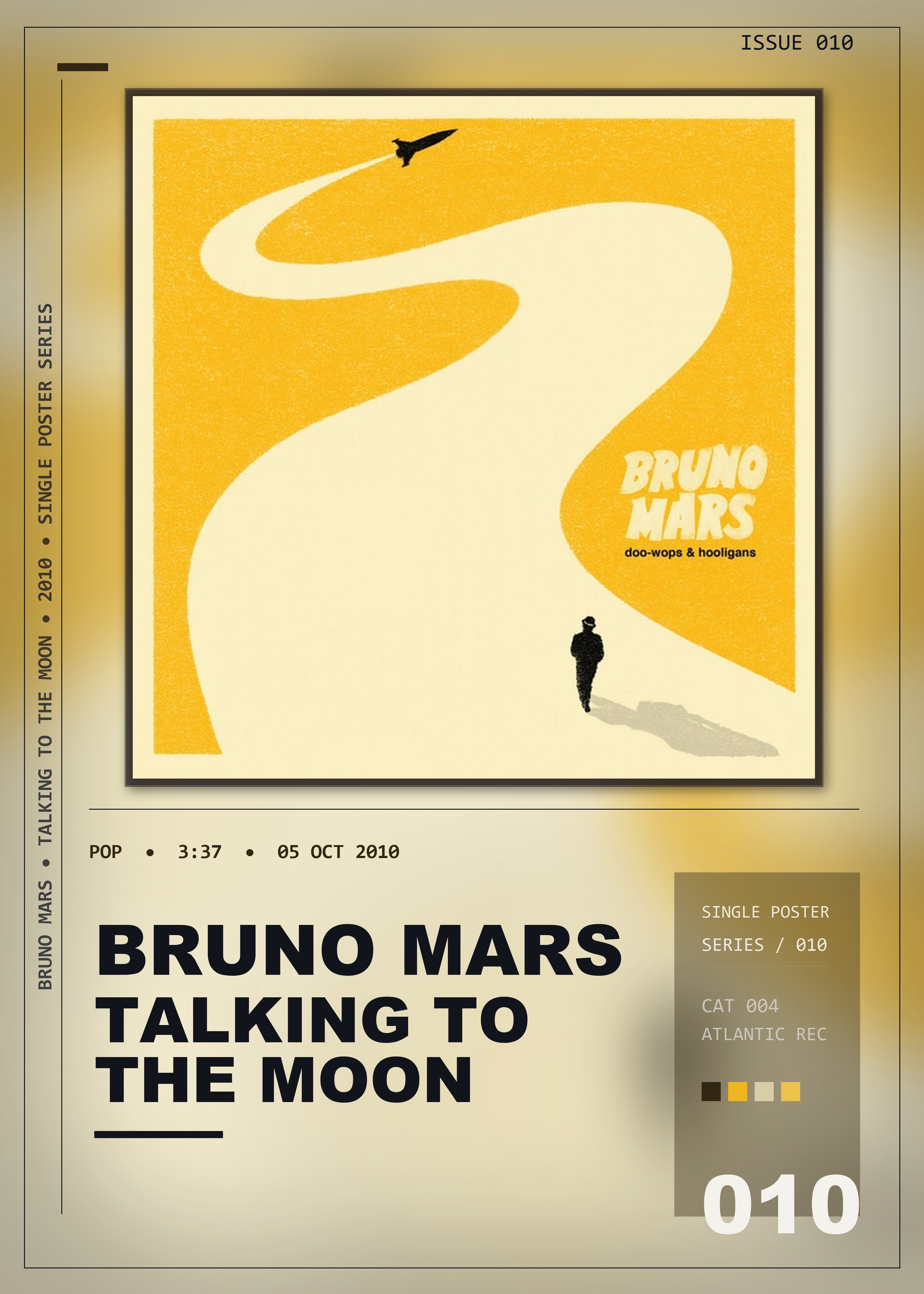 Music poster: Bruno Mars - Talking to the Moon