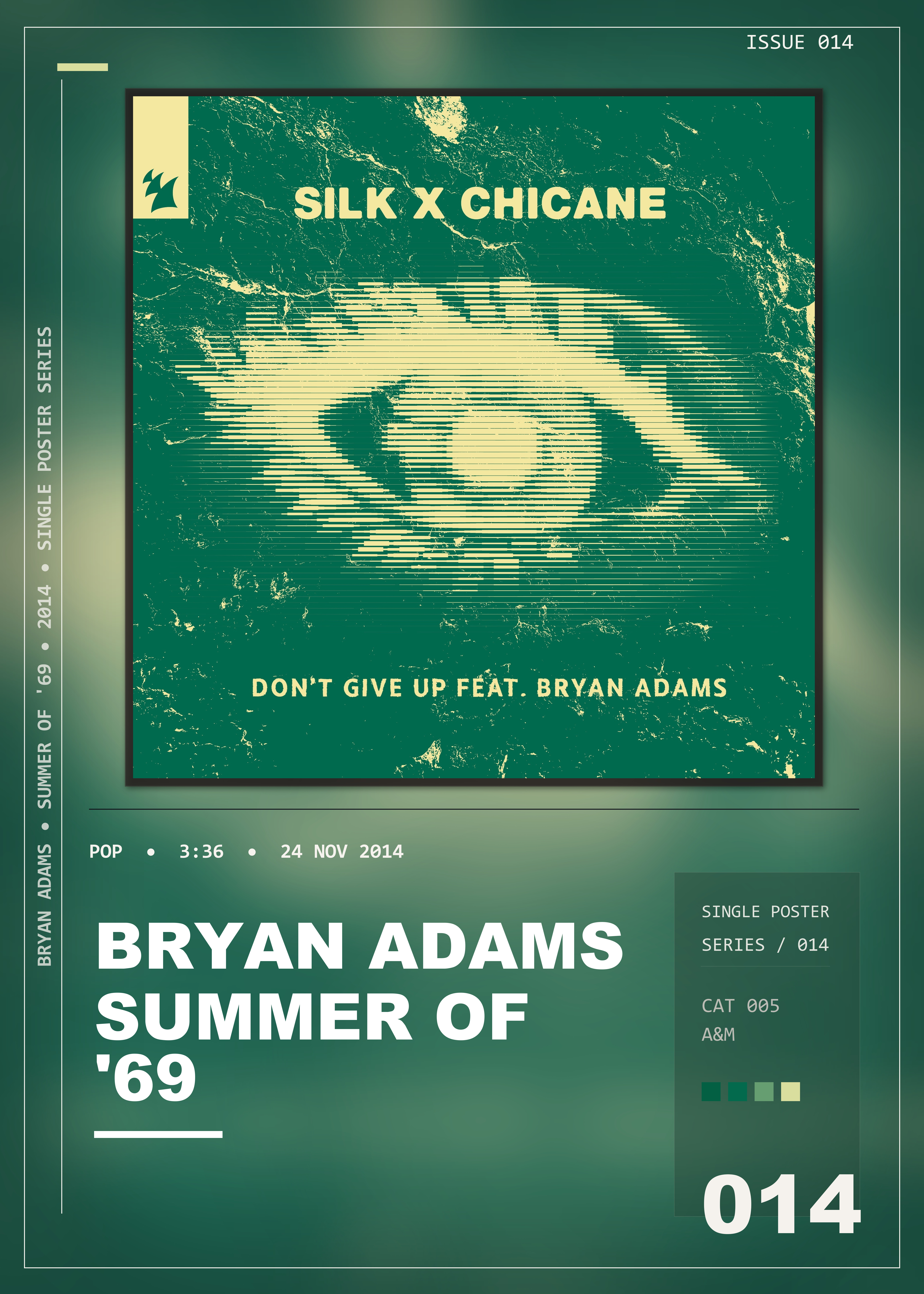 Music poster: Bryan Adams - Summer Of 69