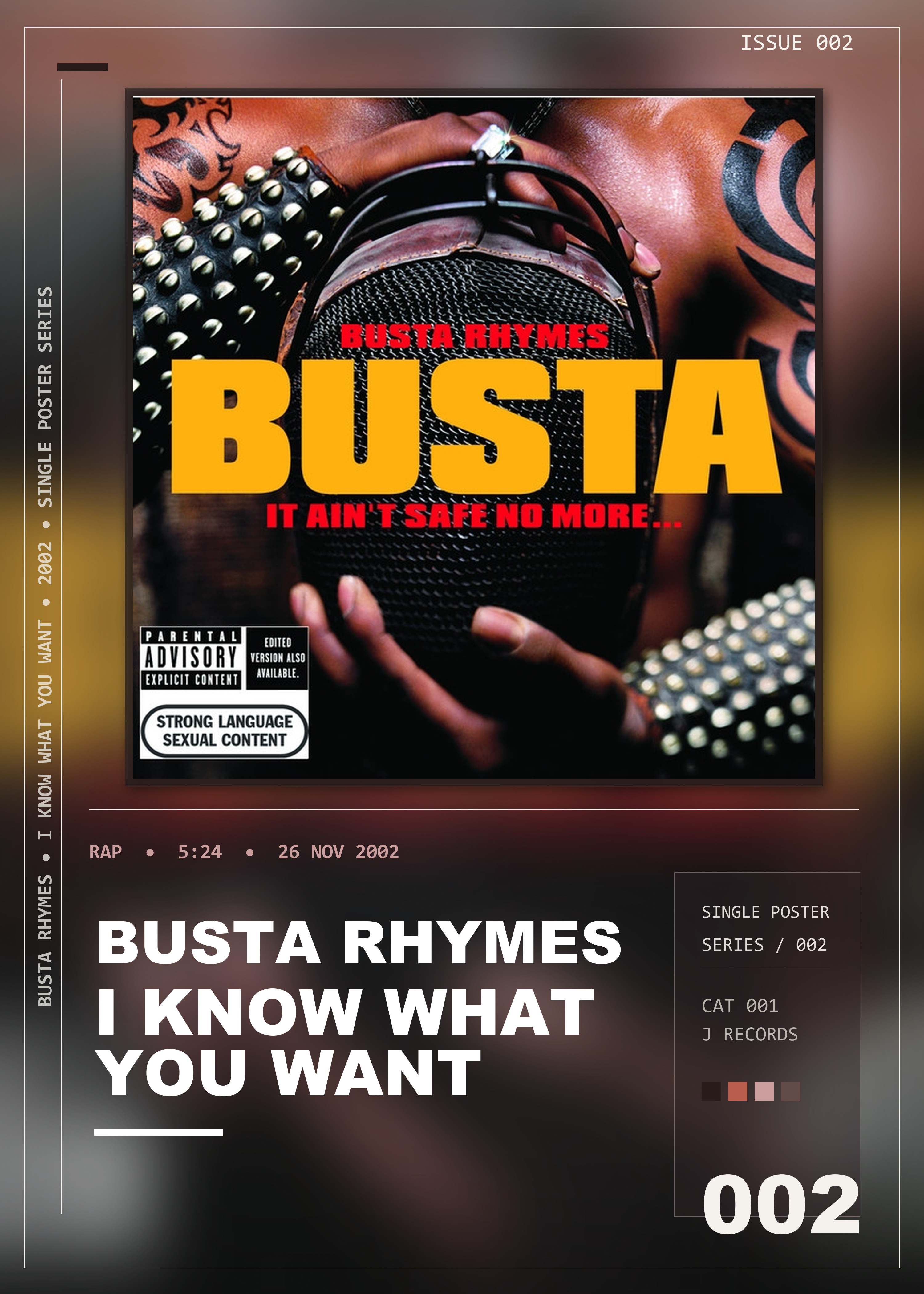 Music poster: Busta Rhymes - I Know What You Want