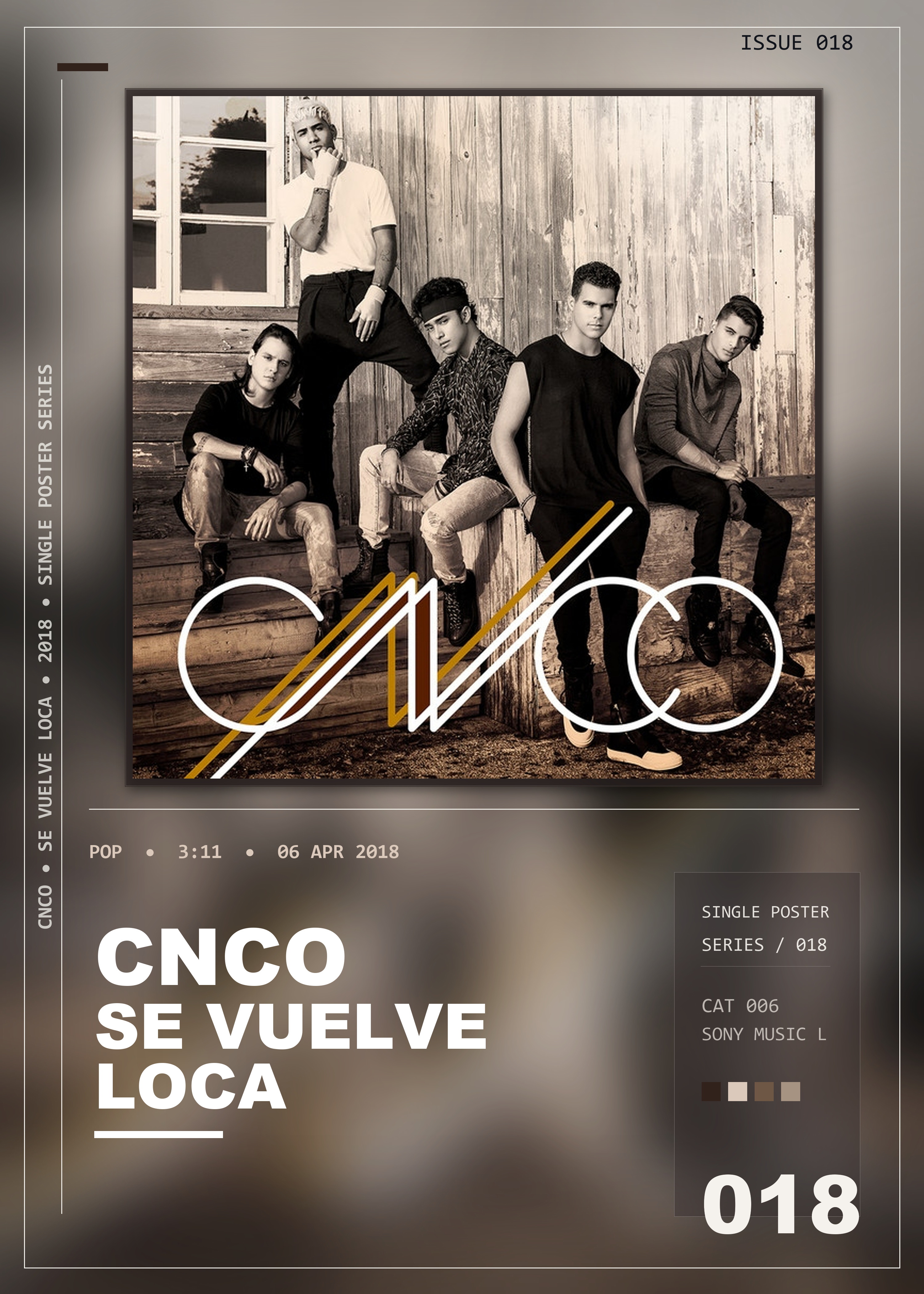 Music poster: CNCO - Se Vuelve Loca