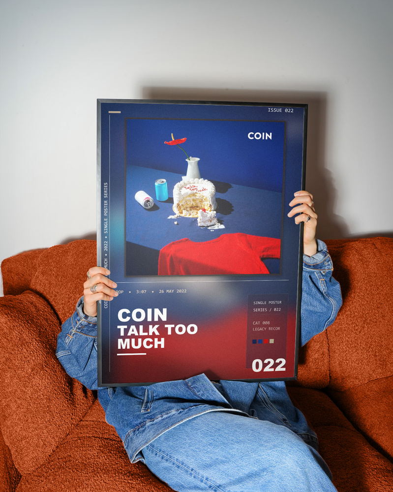 Music poster: COIN - Talk Too Much