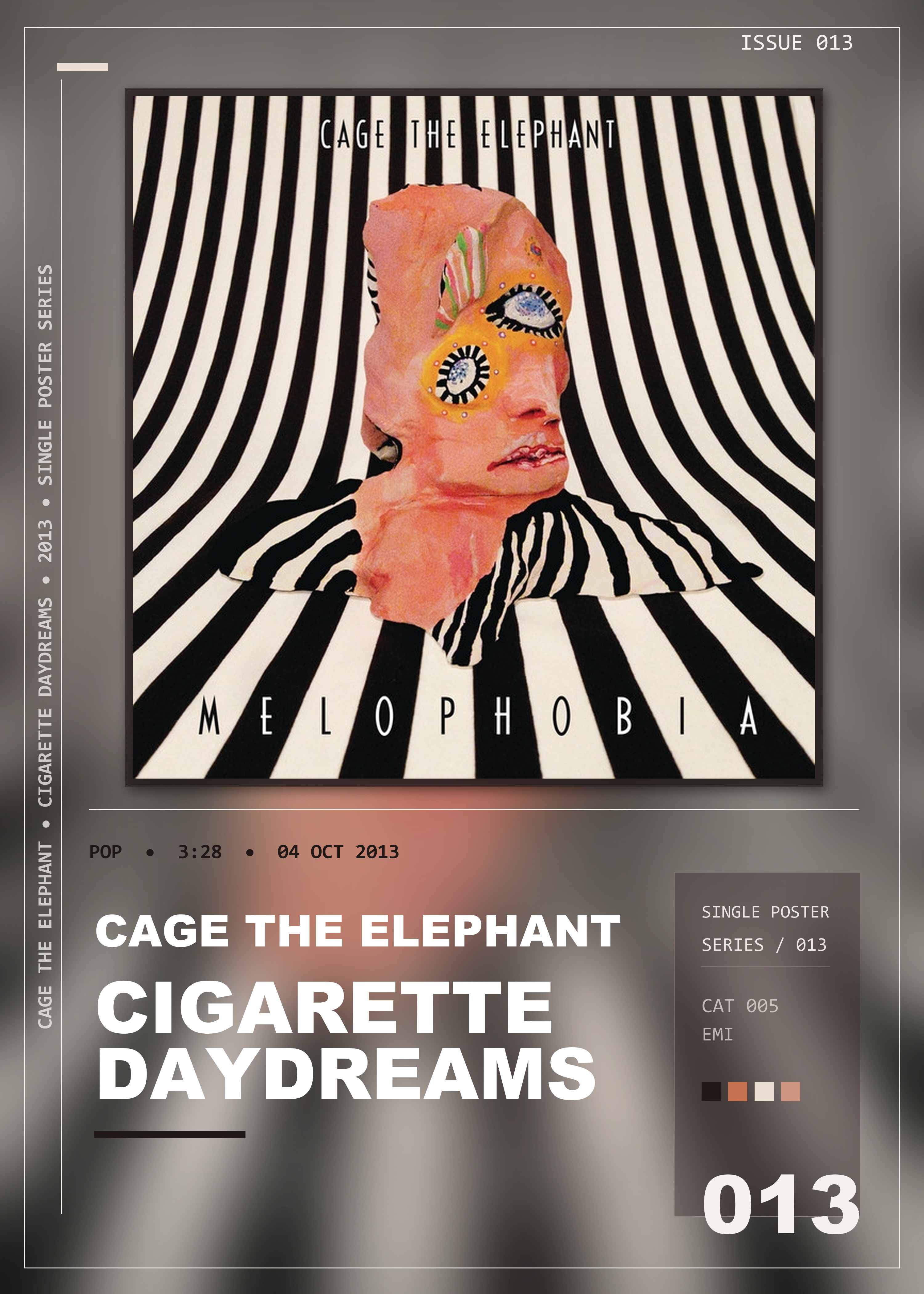 Music poster: Cage The Elephant - Cigarette Daydreams