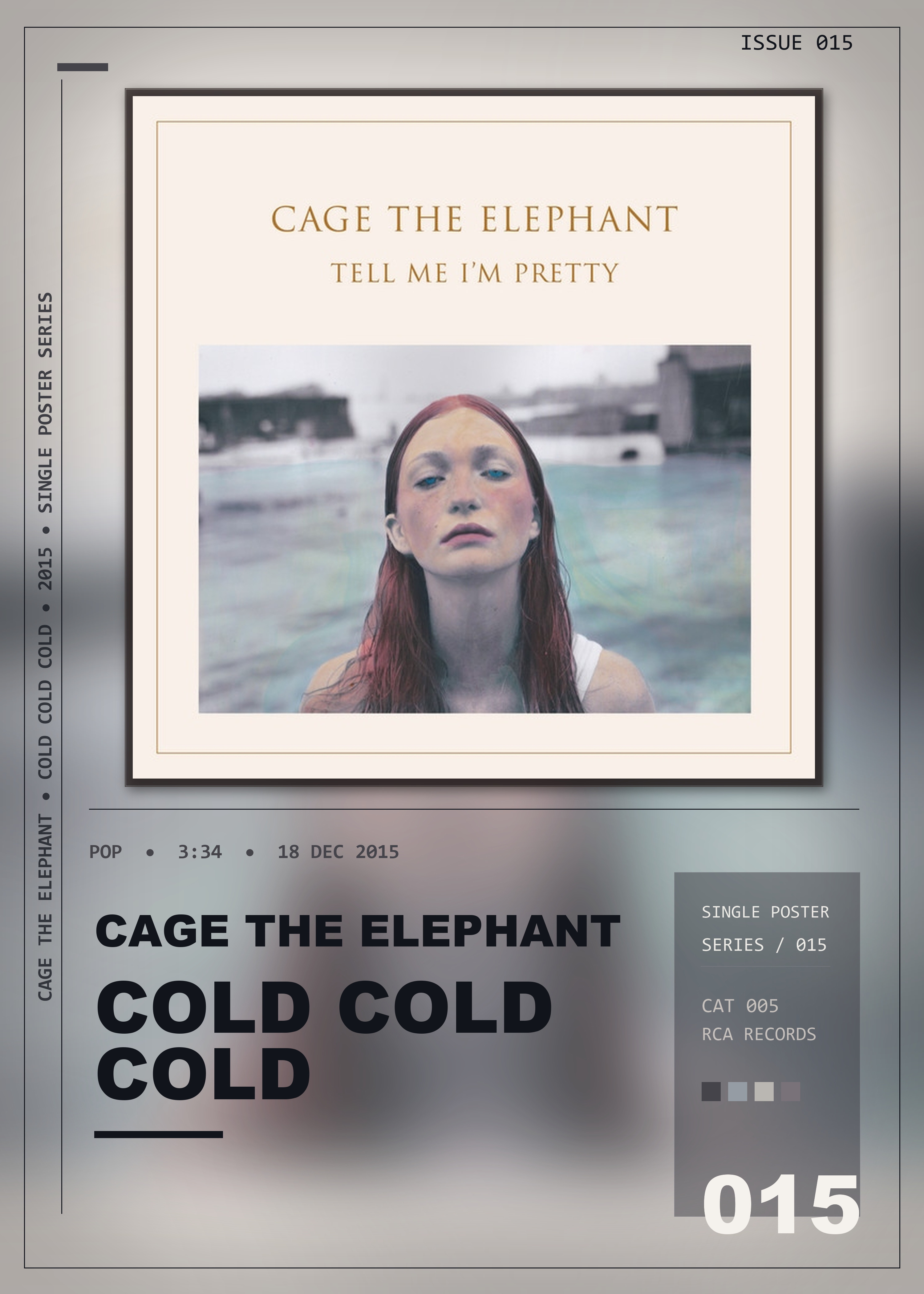 Music poster: Cage The Elephant - Cold Cold Cold