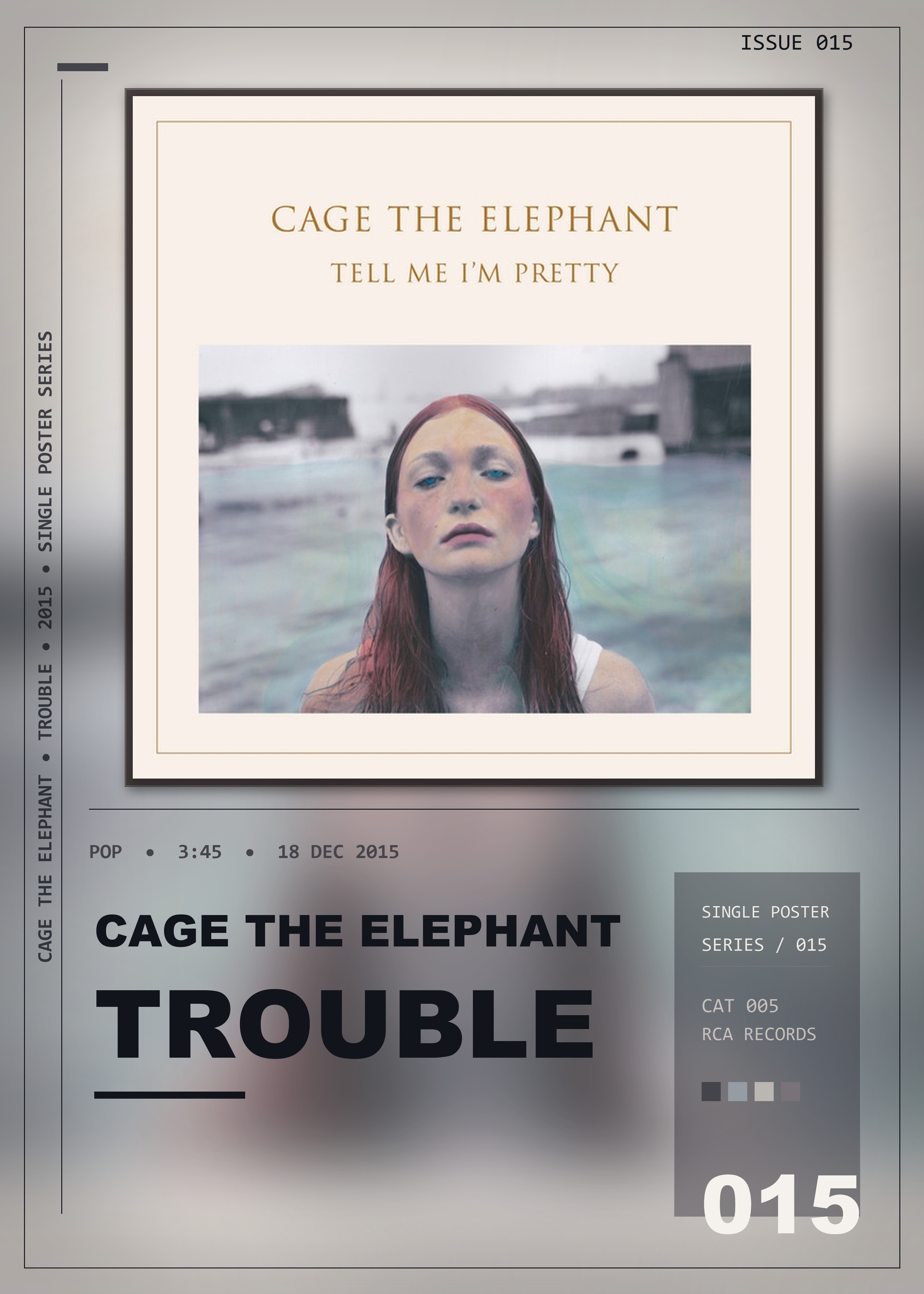 Music poster: Cage The Elephant - Trouble