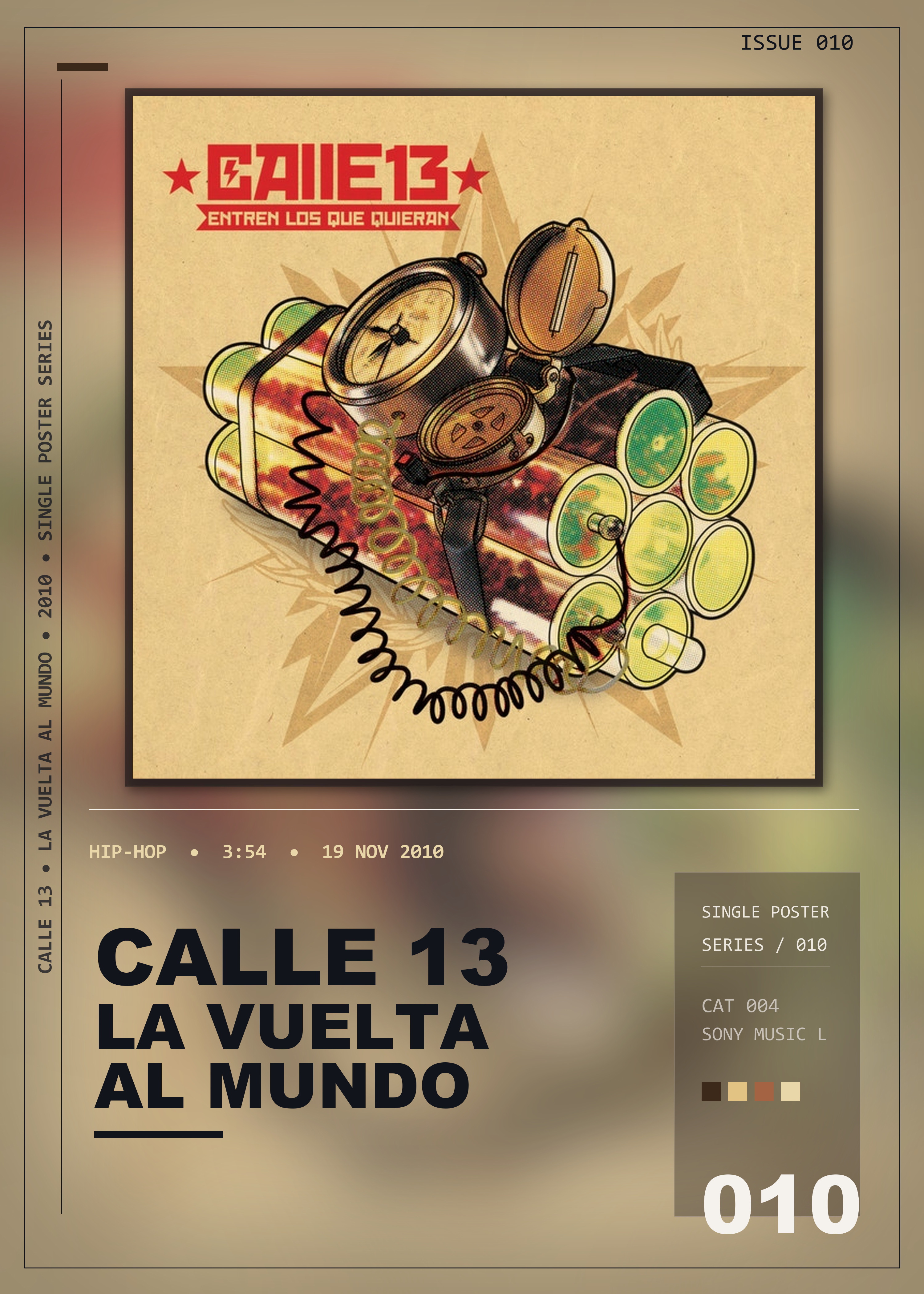 Music poster: Calle 13 - La Vuelta Al Mundo