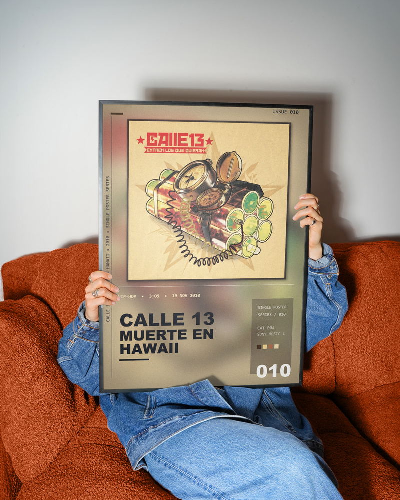 Music poster: Calle 13 - Muerte En Hawaii