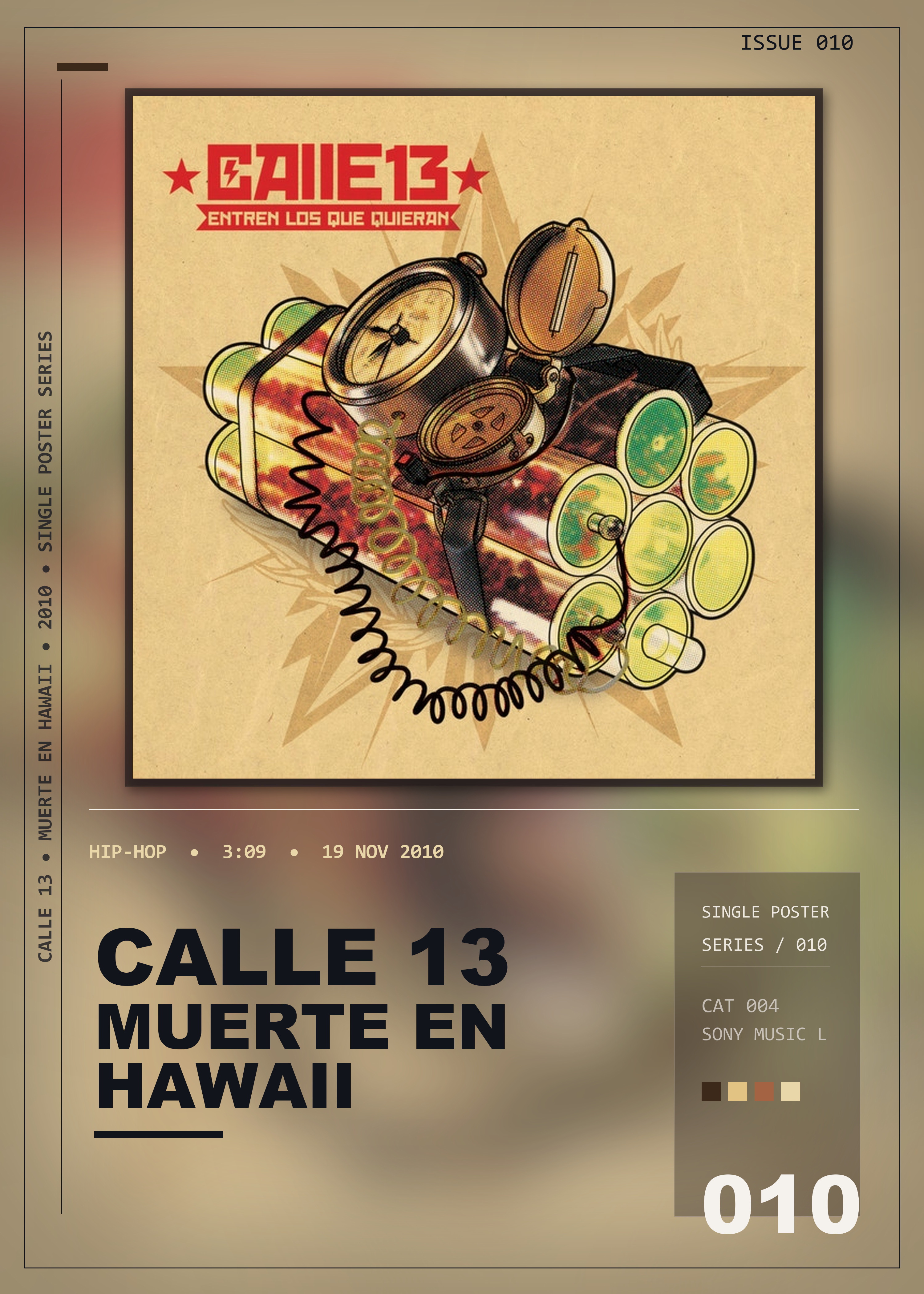 Music poster: Calle 13 - Muerte En Hawaii