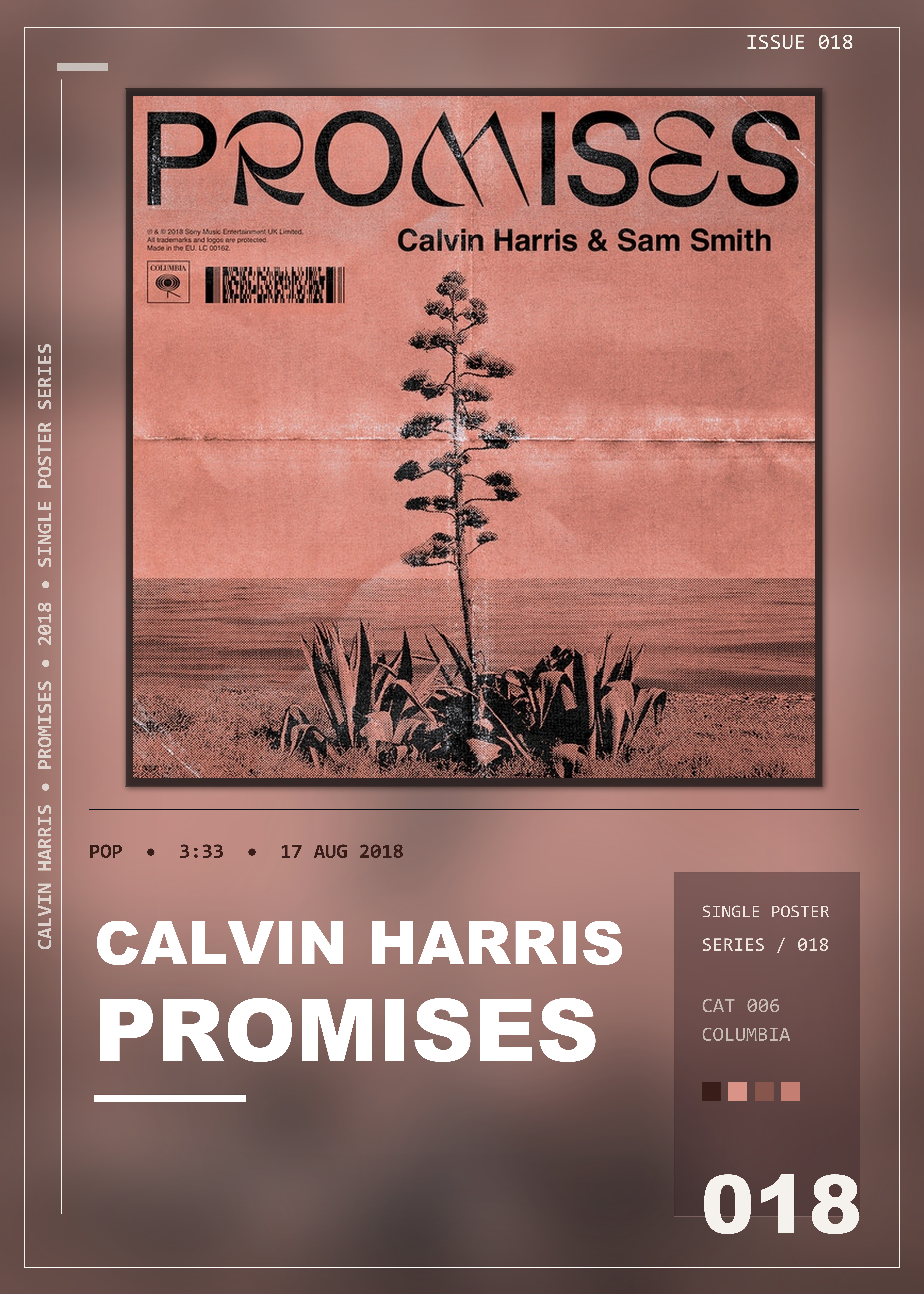 Music poster: Calvin Harris - Promises with Sam Smith