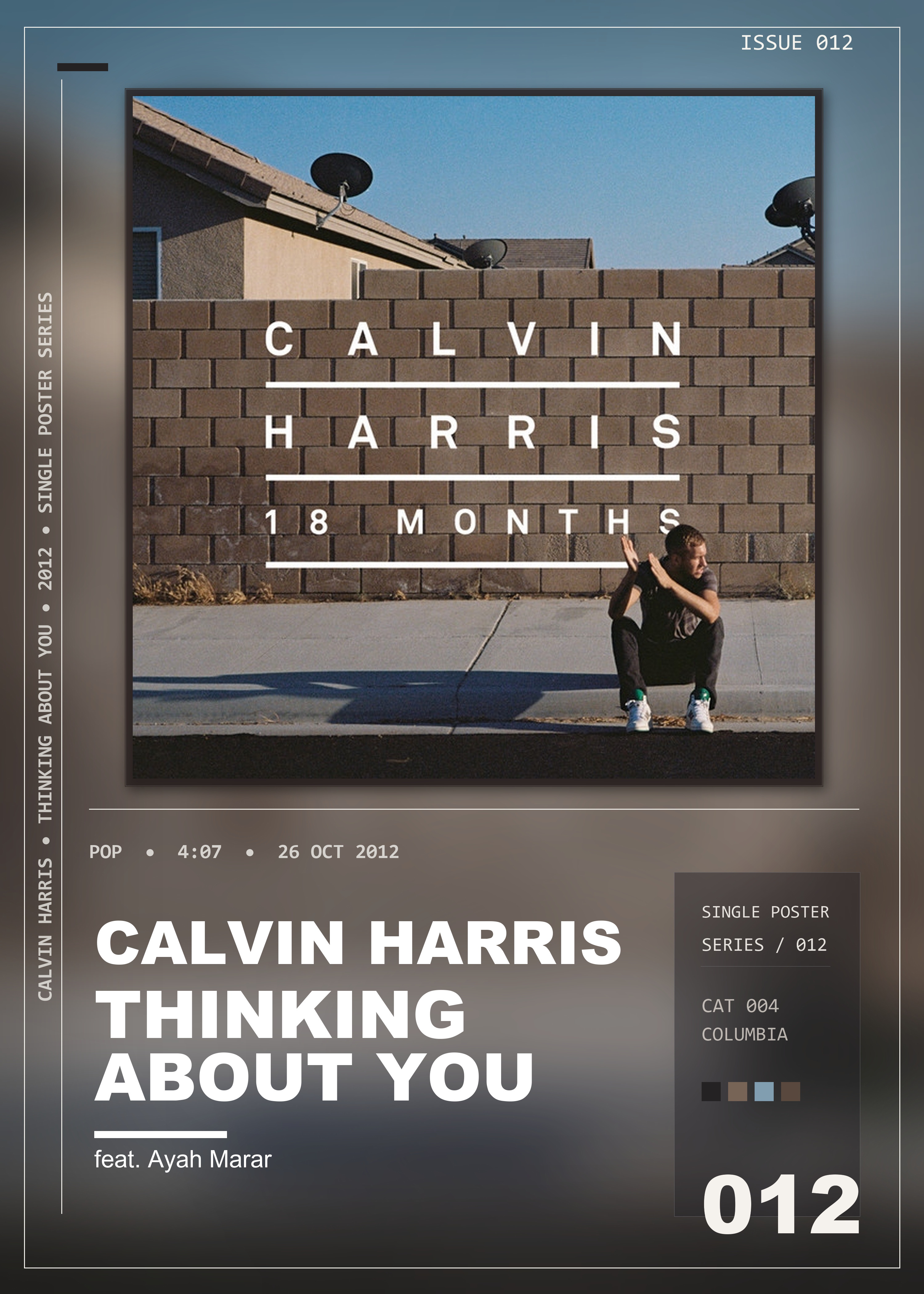 Music poster: Calvin Harris - Thinking About You feat Ayah Marar