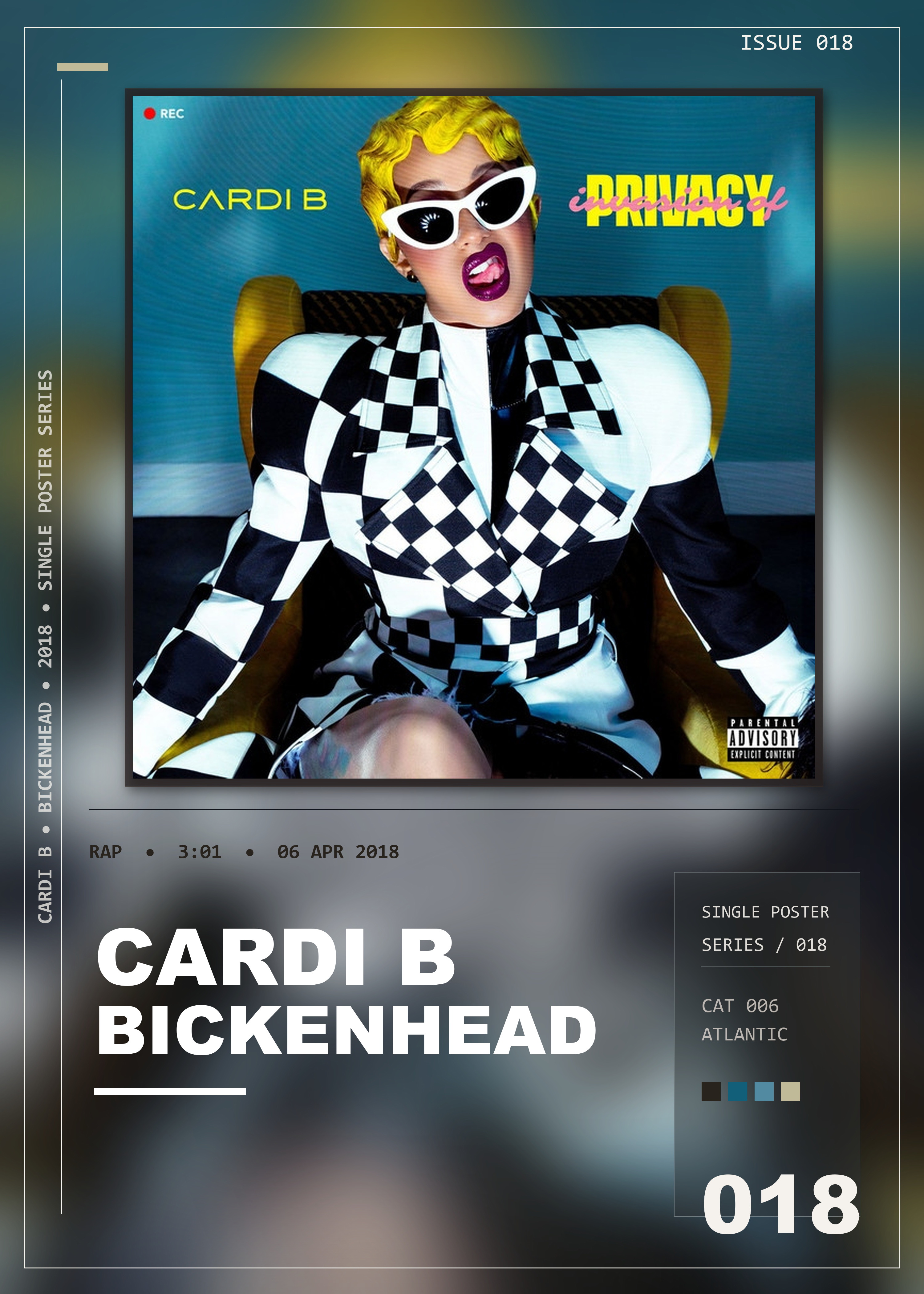 Music poster: Cardi B - Bickenhead
