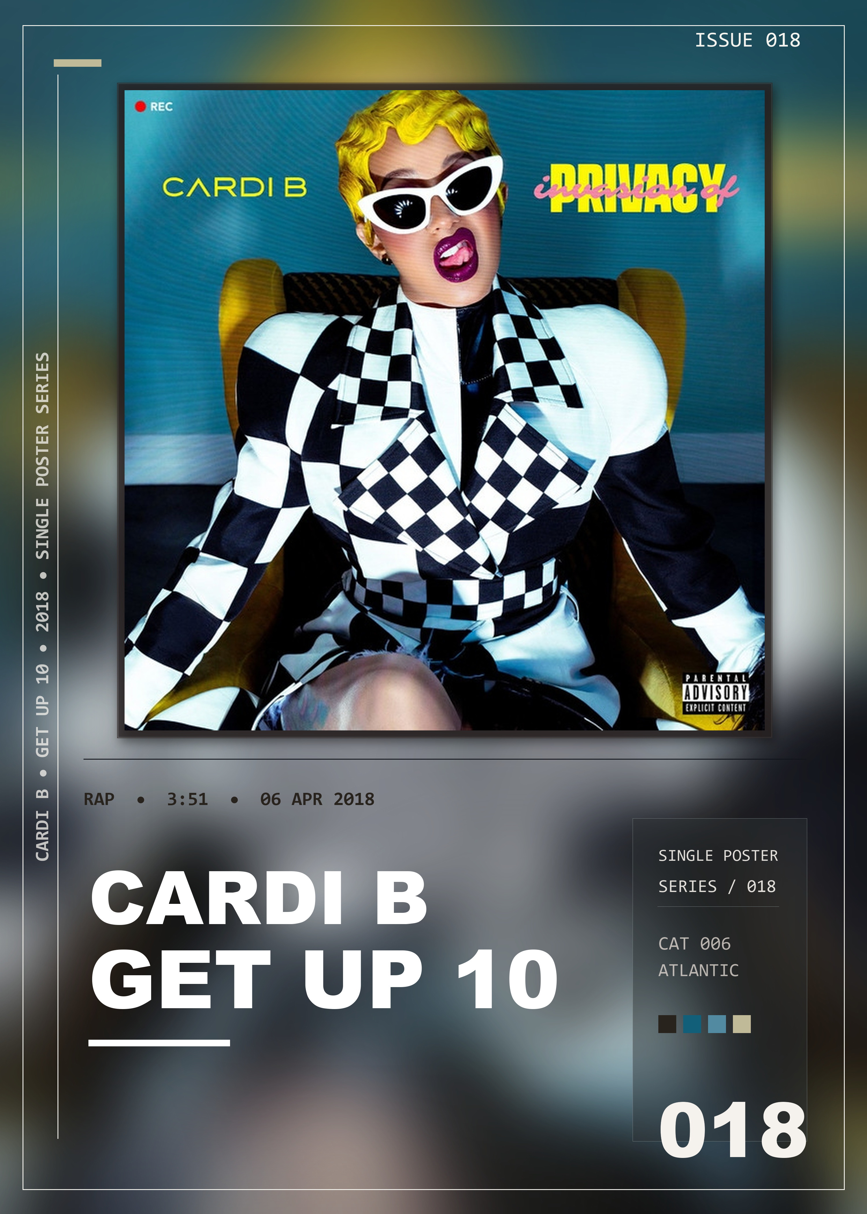 Music poster: Cardi B - Get Up 10