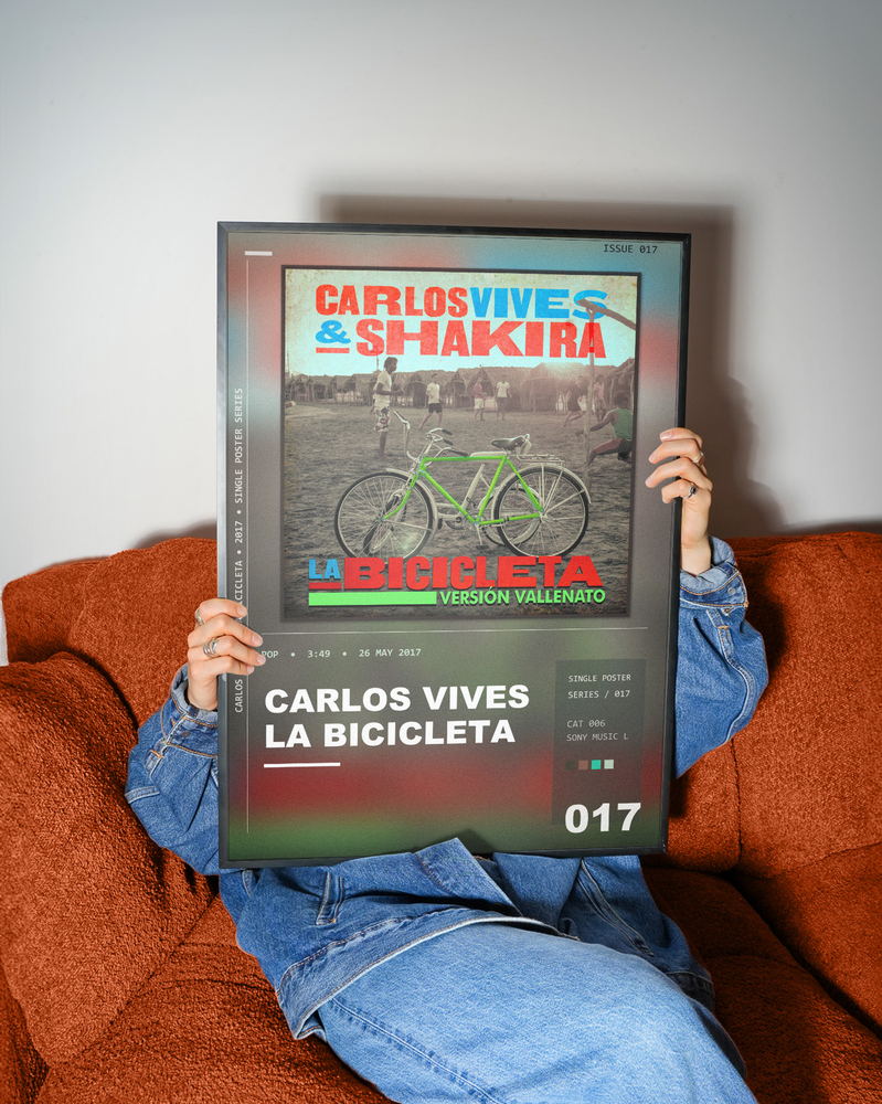 Music poster: Carlos Vives - La Bicicleta