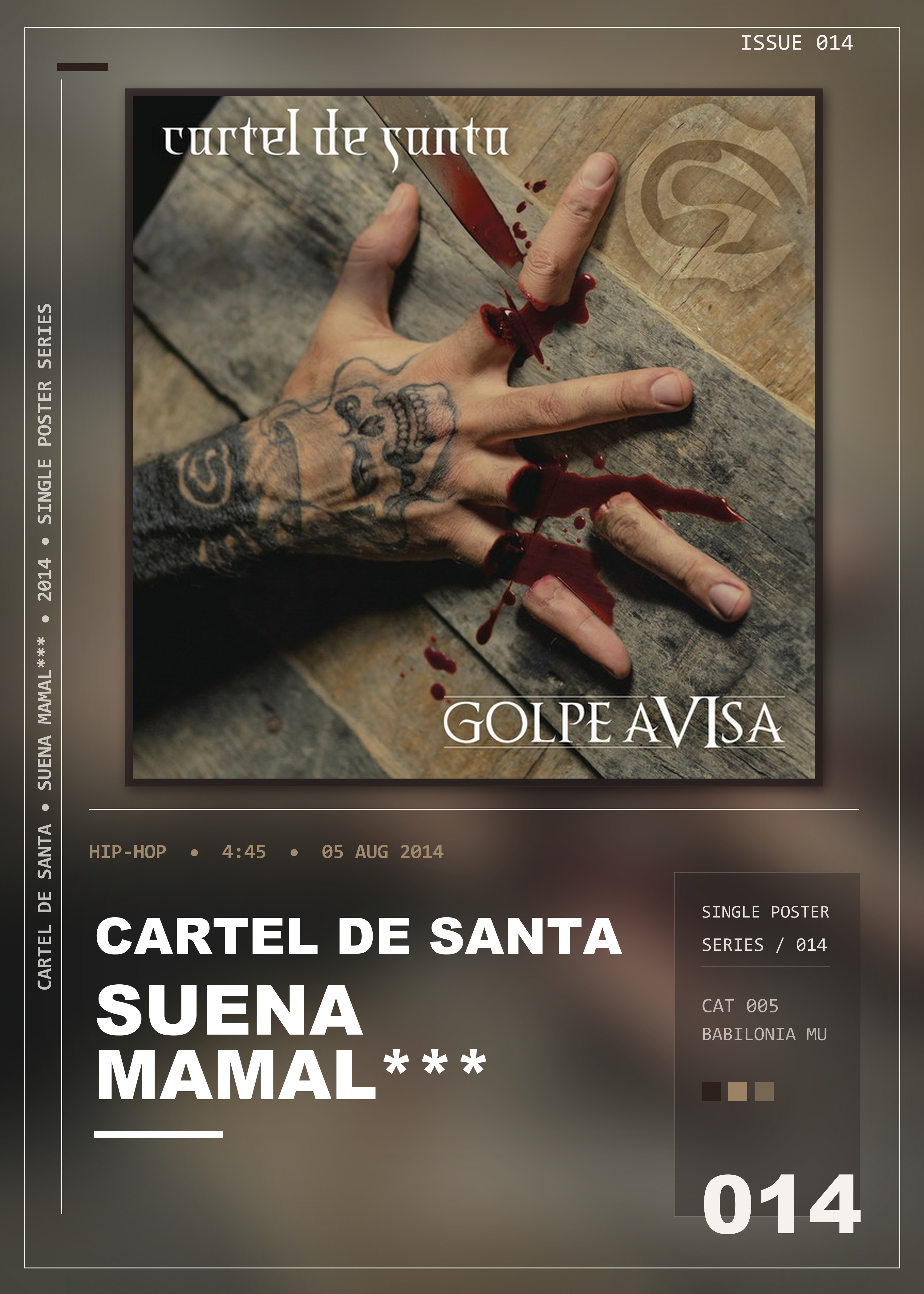 Music poster: Cartel De Santa - Suena Mamal