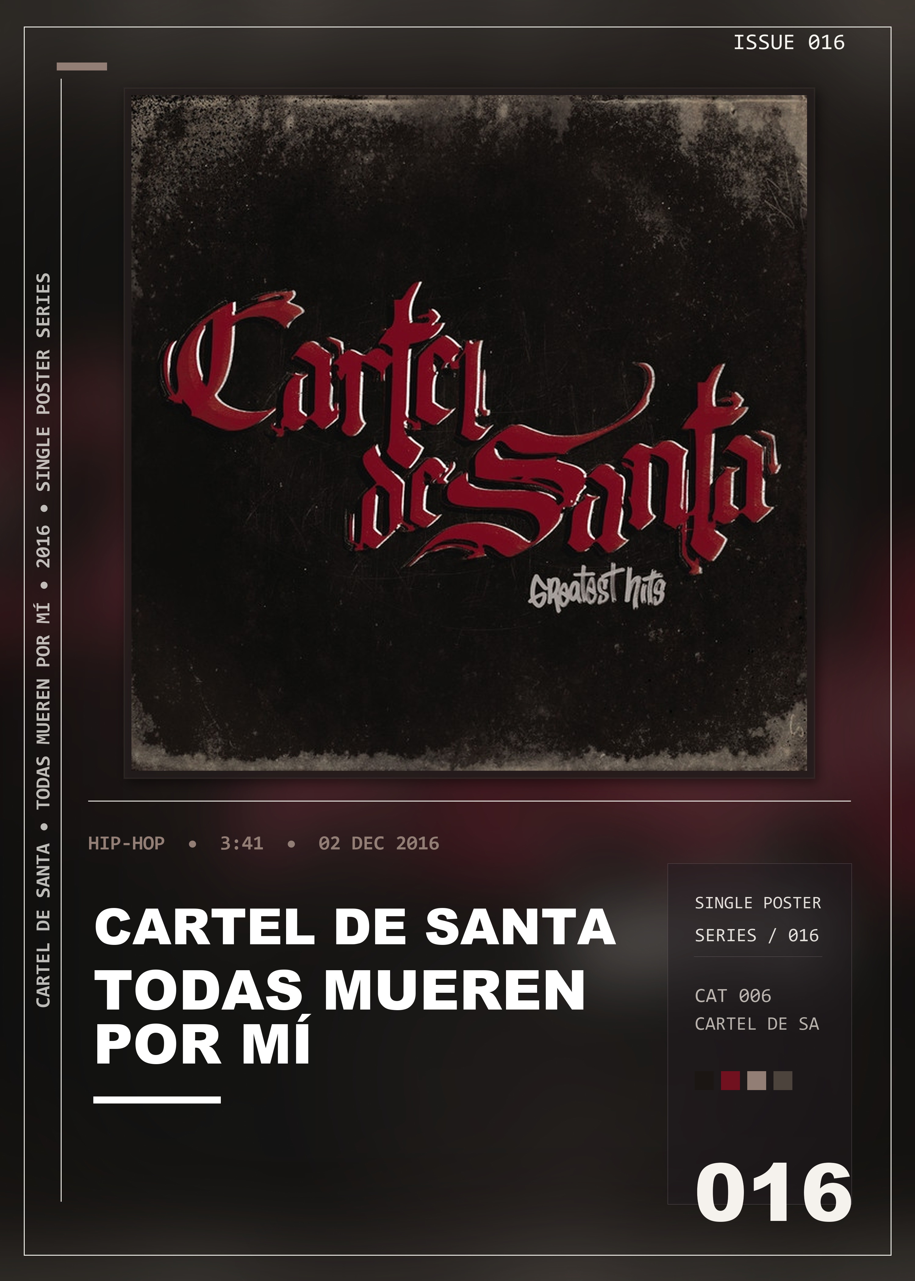 Music poster: Cartel De Santa - Todas Mueren por Mí