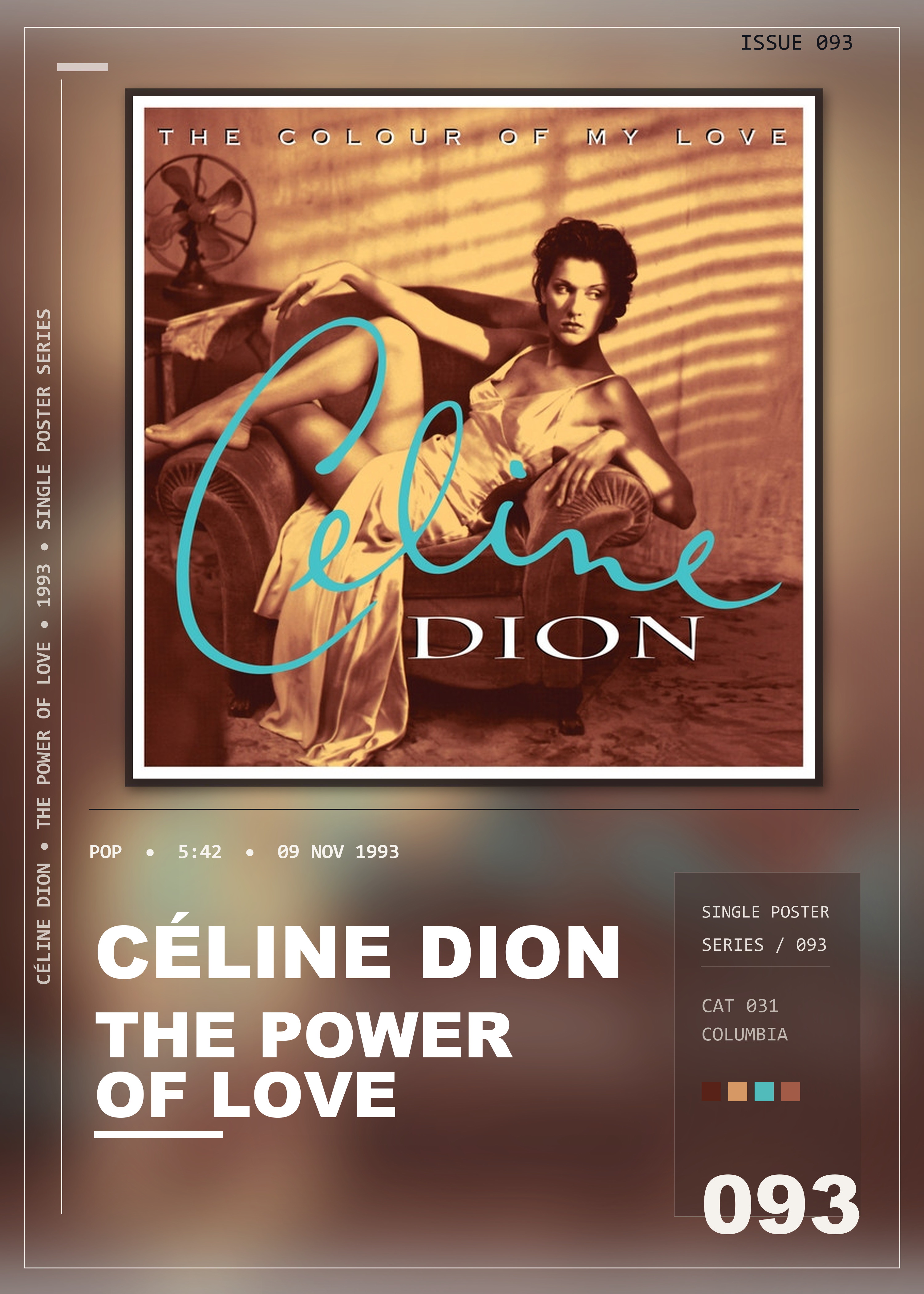Music poster: Céline Dion - The Power of Love