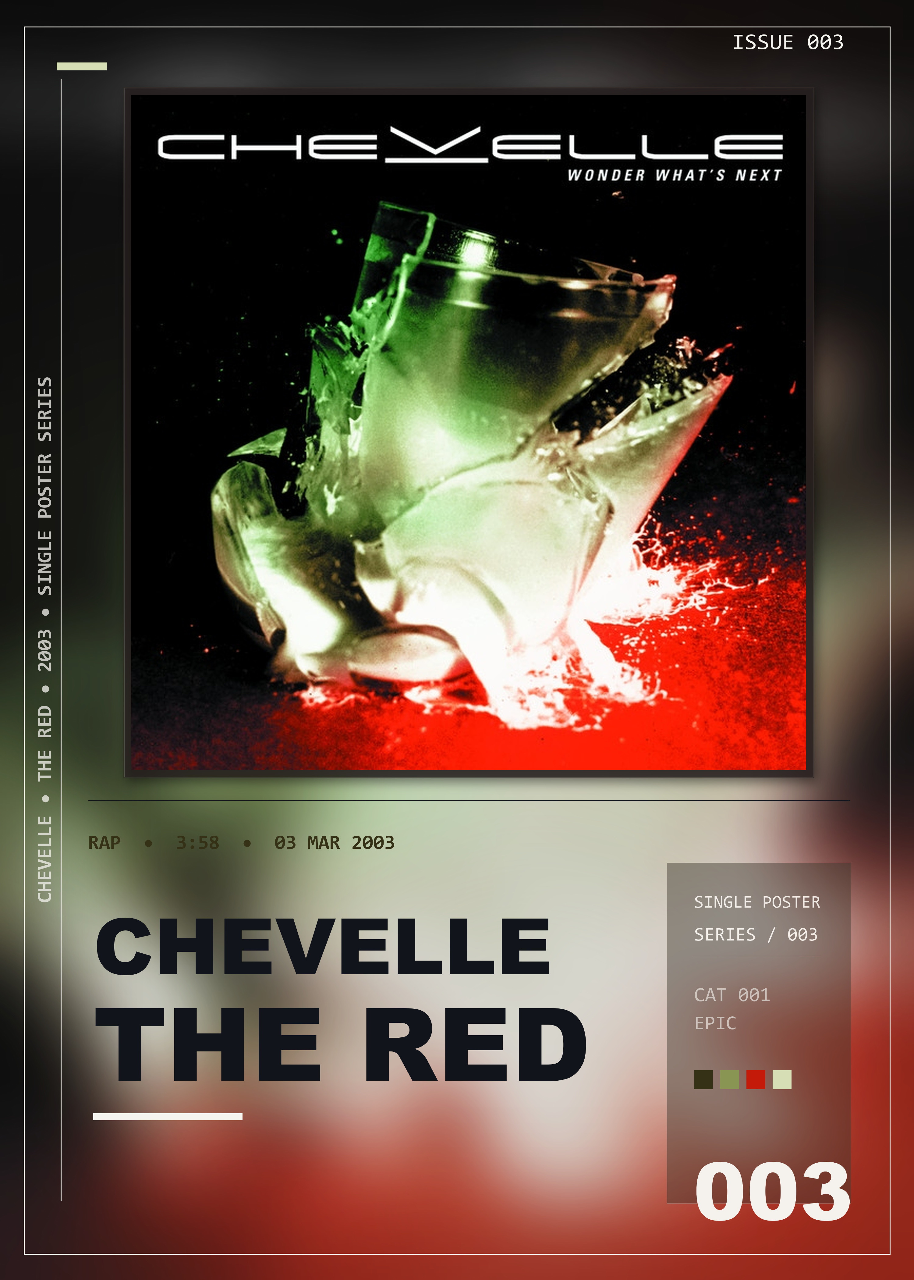 Music poster: Chevelle - The Red
