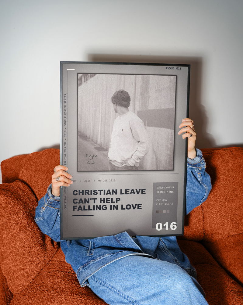 Music poster: Christian Leave - Cant Help Falling in Love