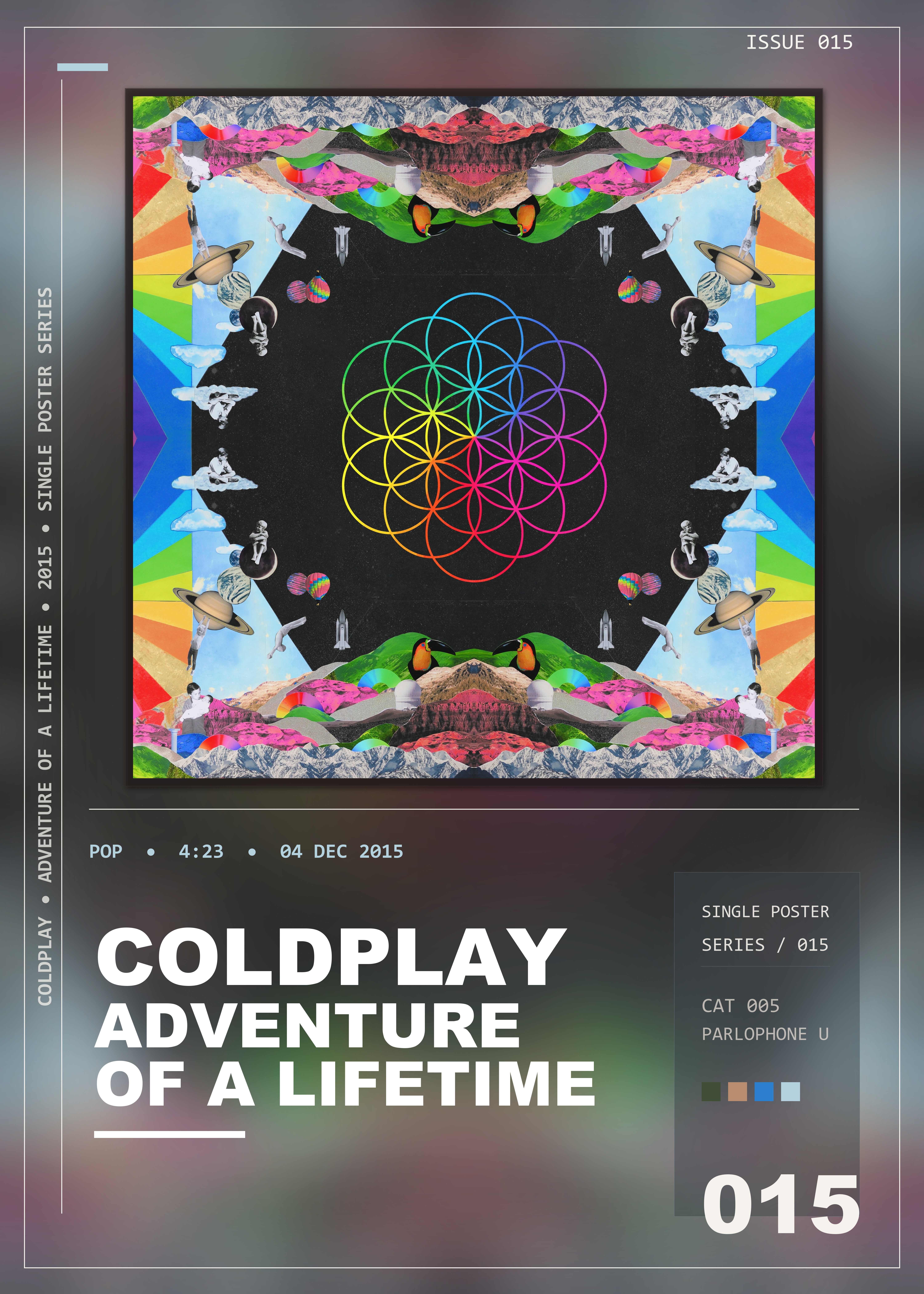 Music poster: Coldplay - Adventure of a Lifetime