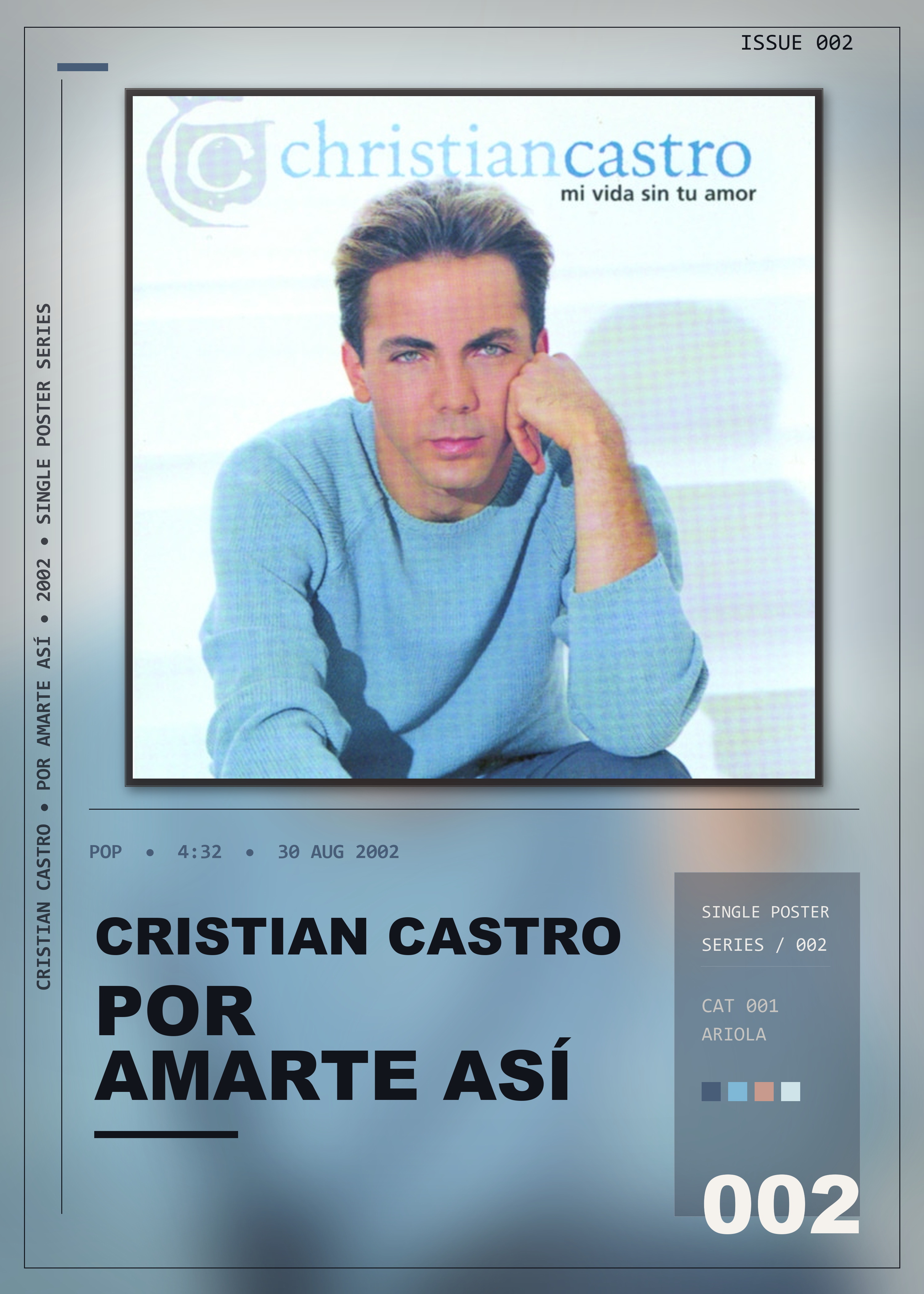 Music poster: Cristian Castro - Por Amarte Así