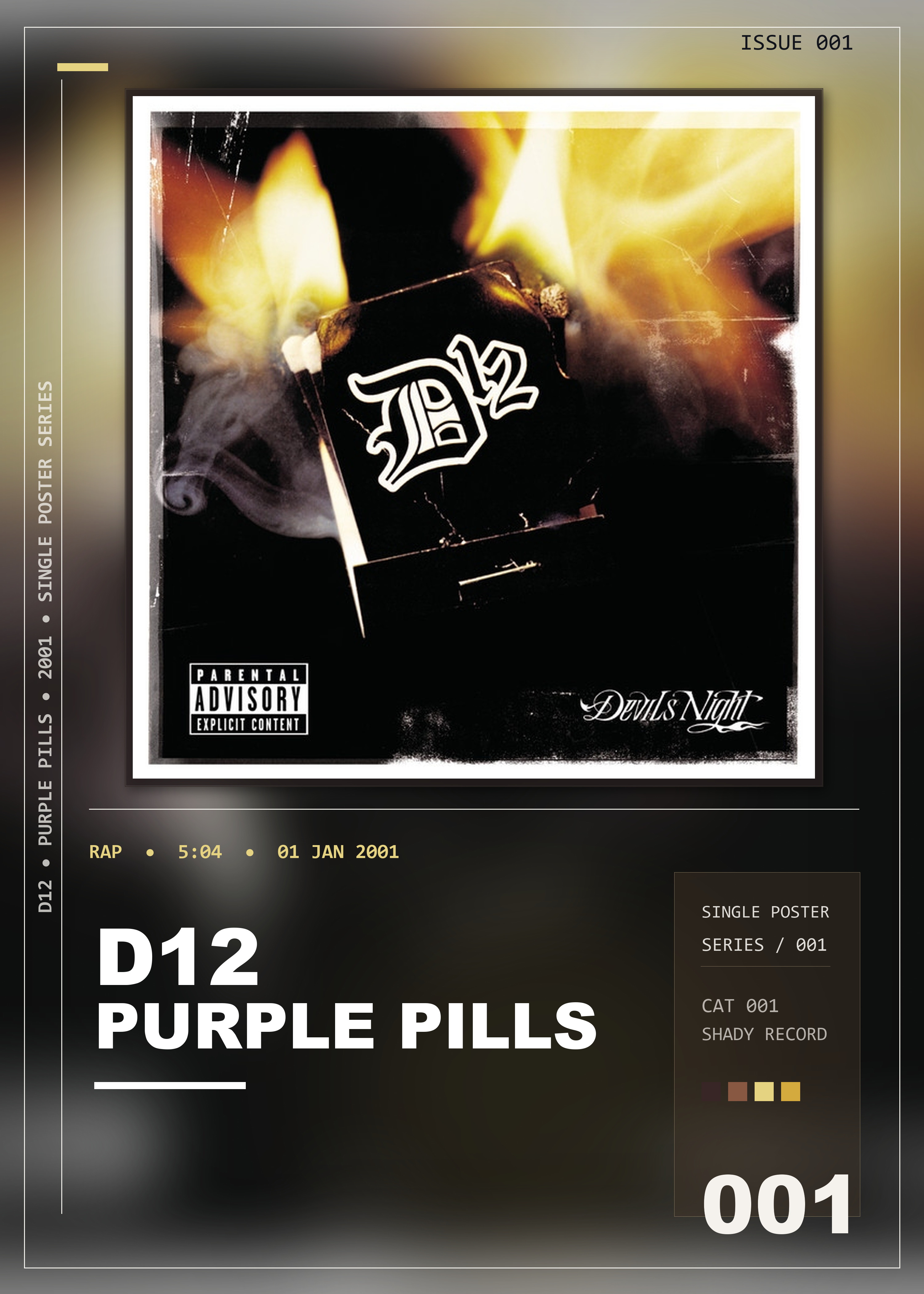 Music poster: D12 - Purple Pills