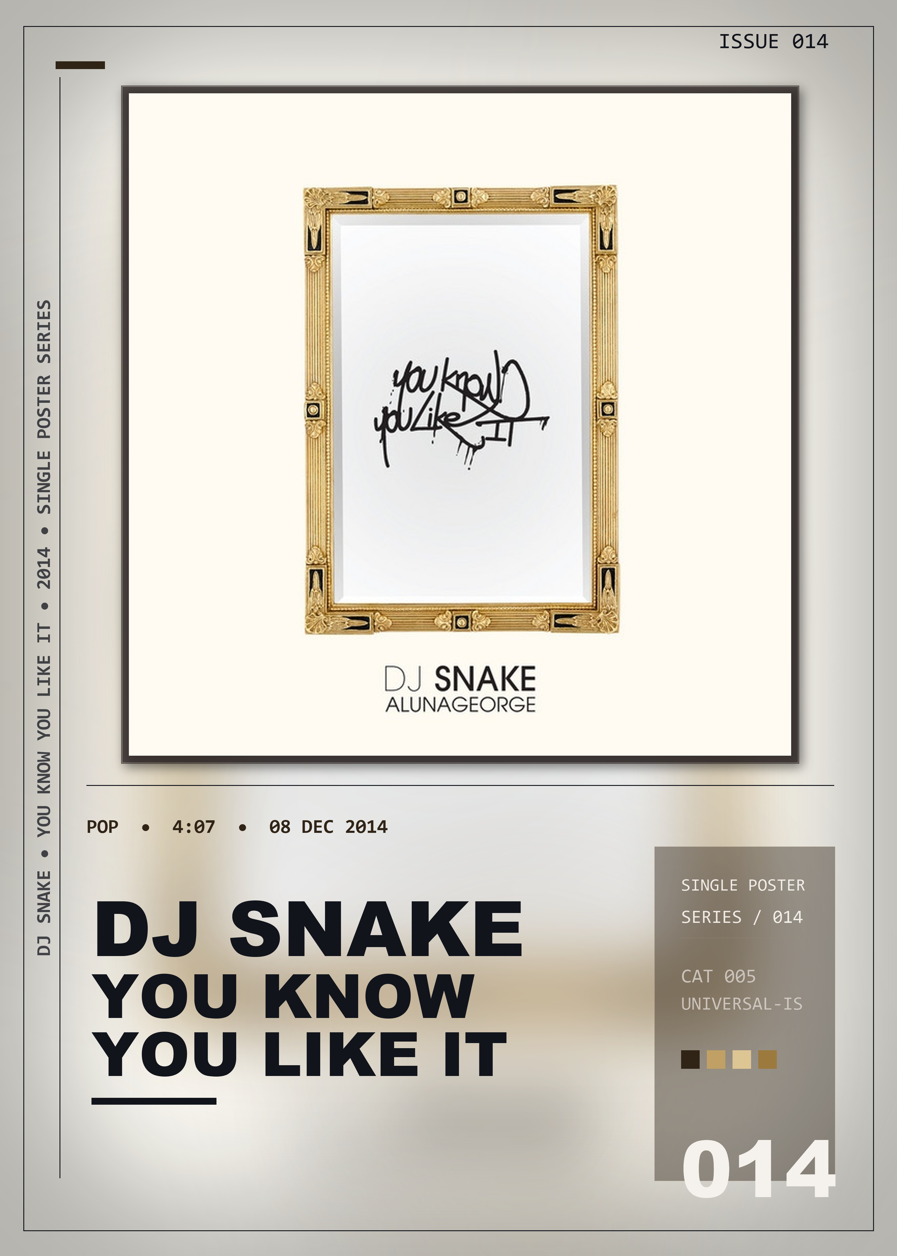 Music poster: DJ Snake - You Know You Like It