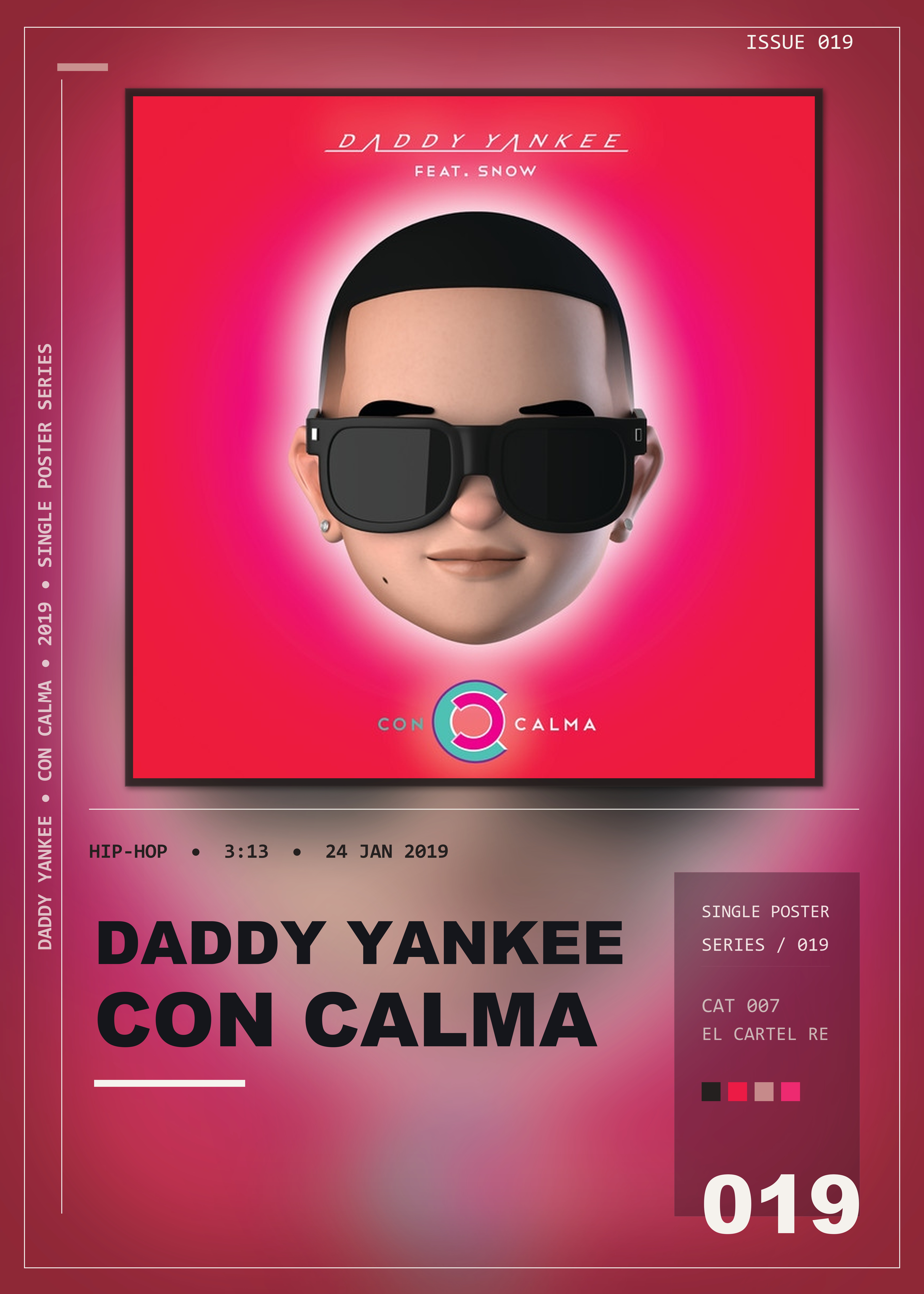 Music poster: Daddy Yankee - Con Calma
