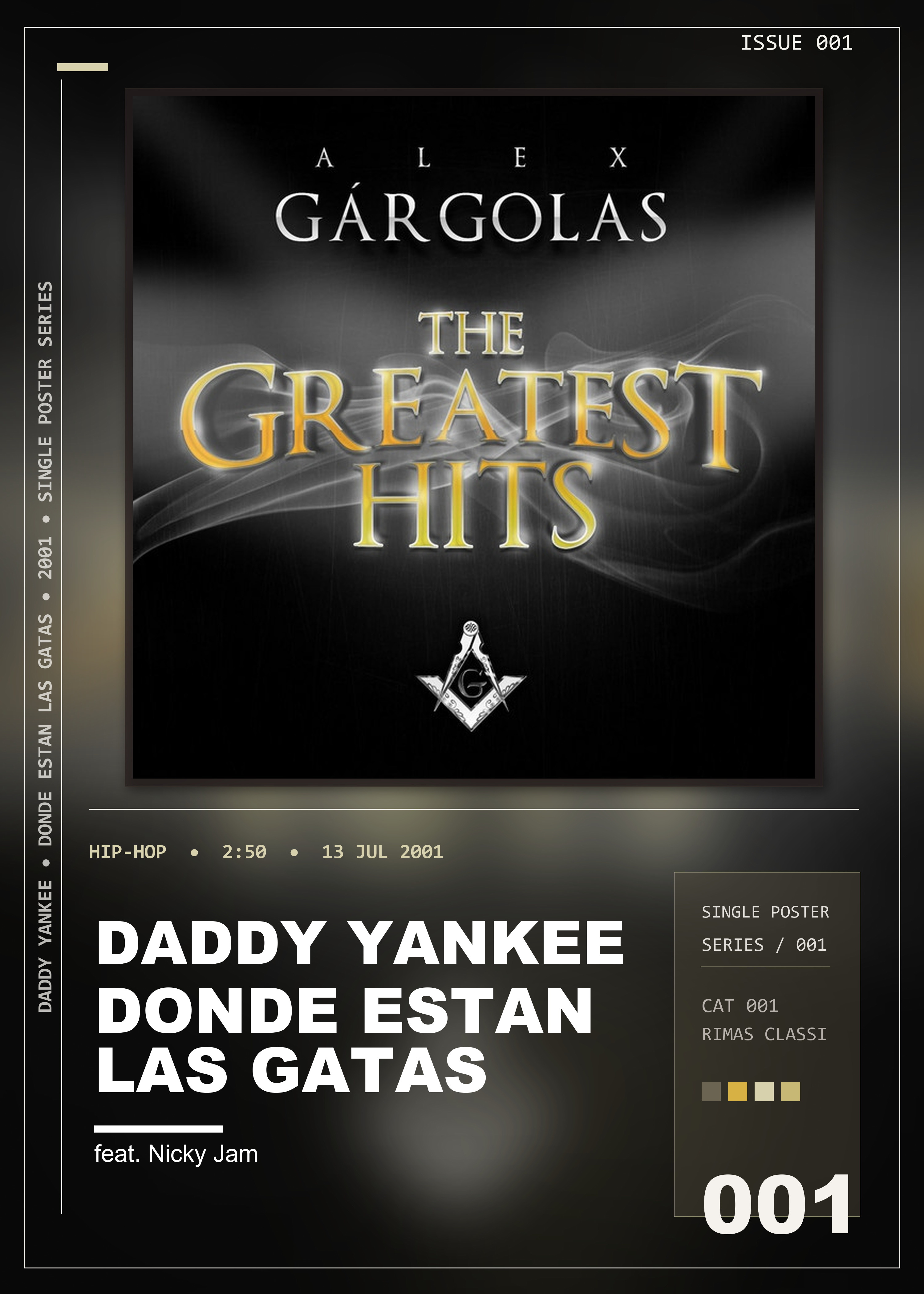 Music poster: Daddy Yankee - Donde Estan Las Gatas feat Nicky Jam