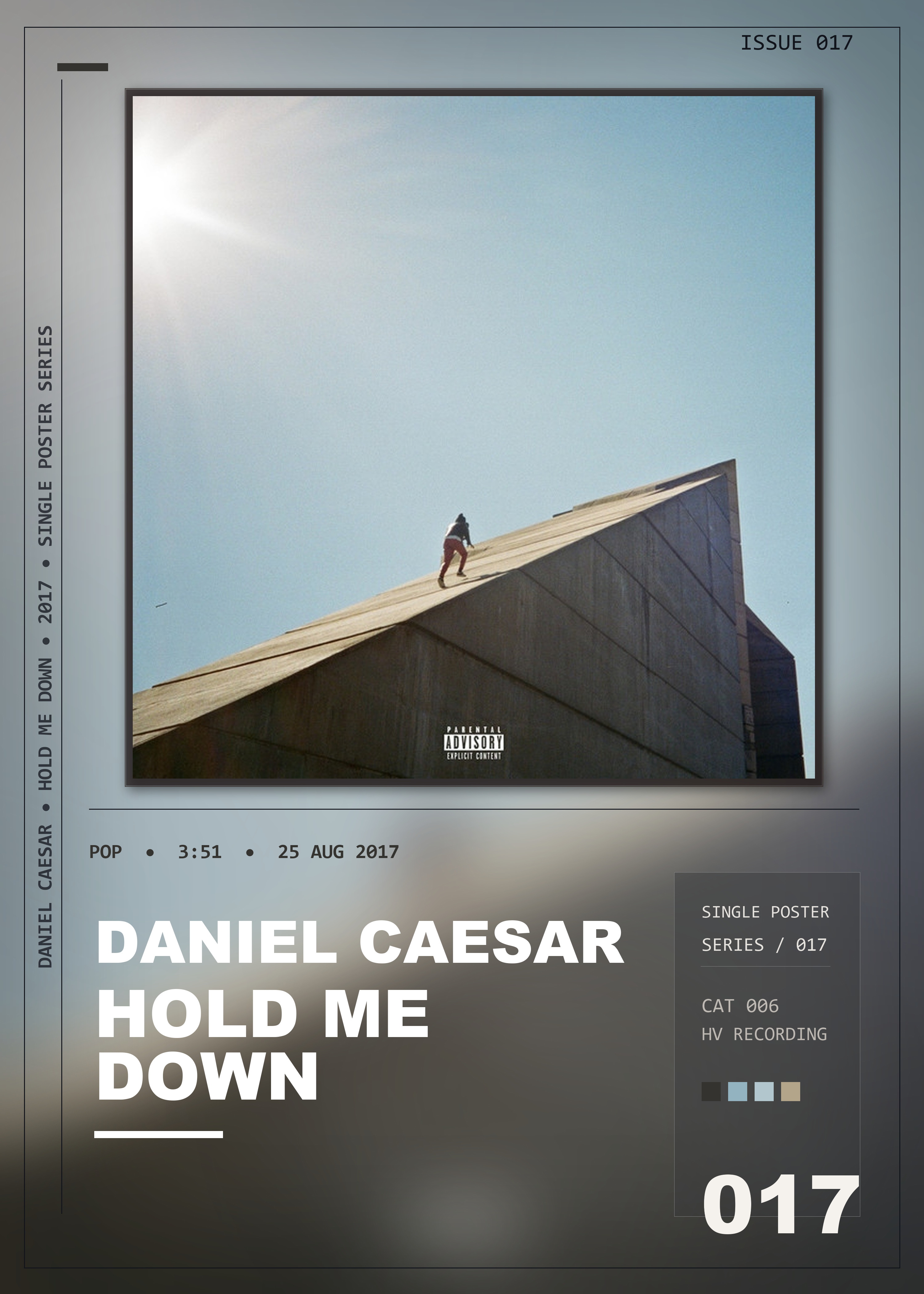 Music poster: Daniel Caesar - Hold Me Down