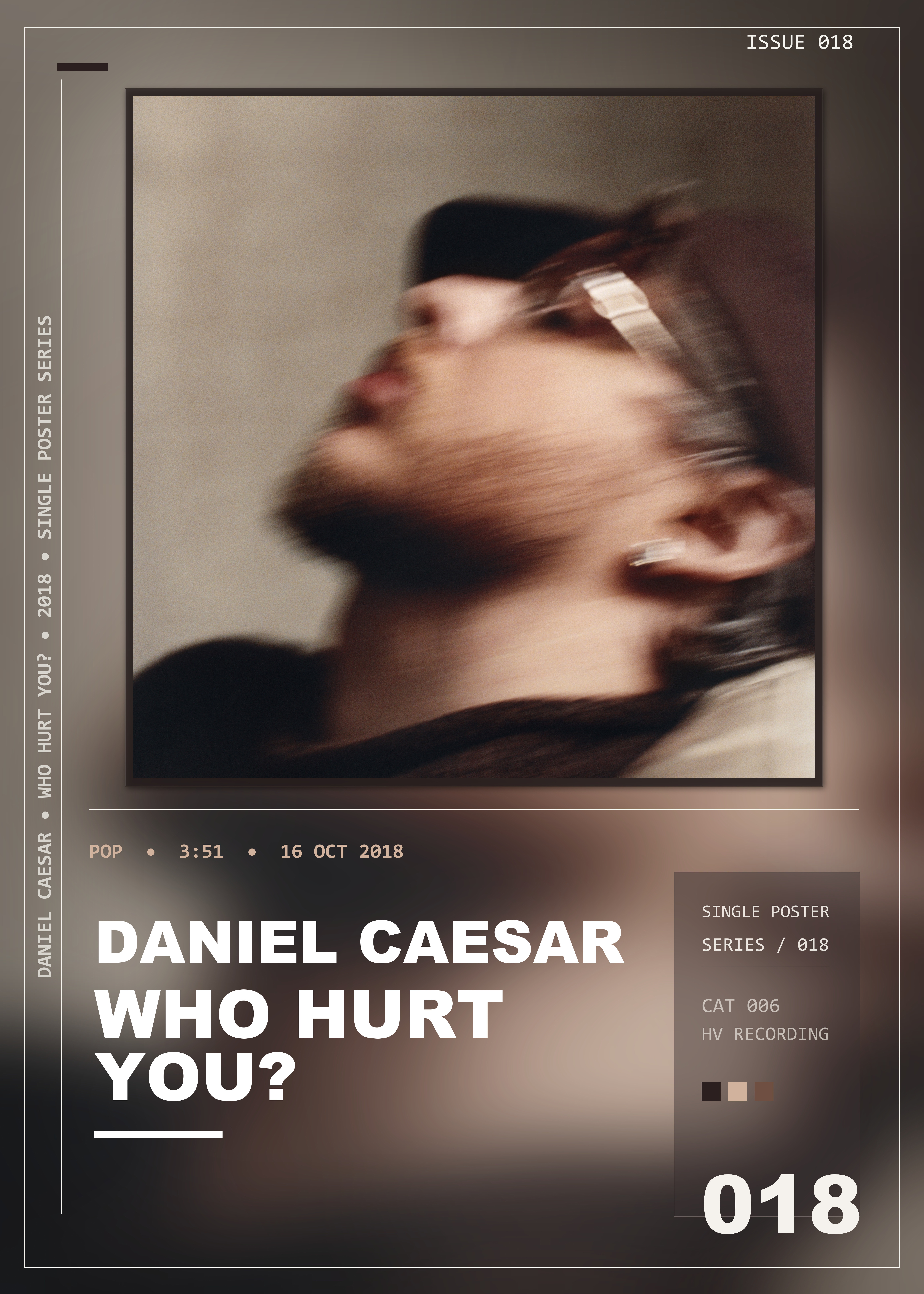 Music poster: Daniel Caesar - Who Hurt You
