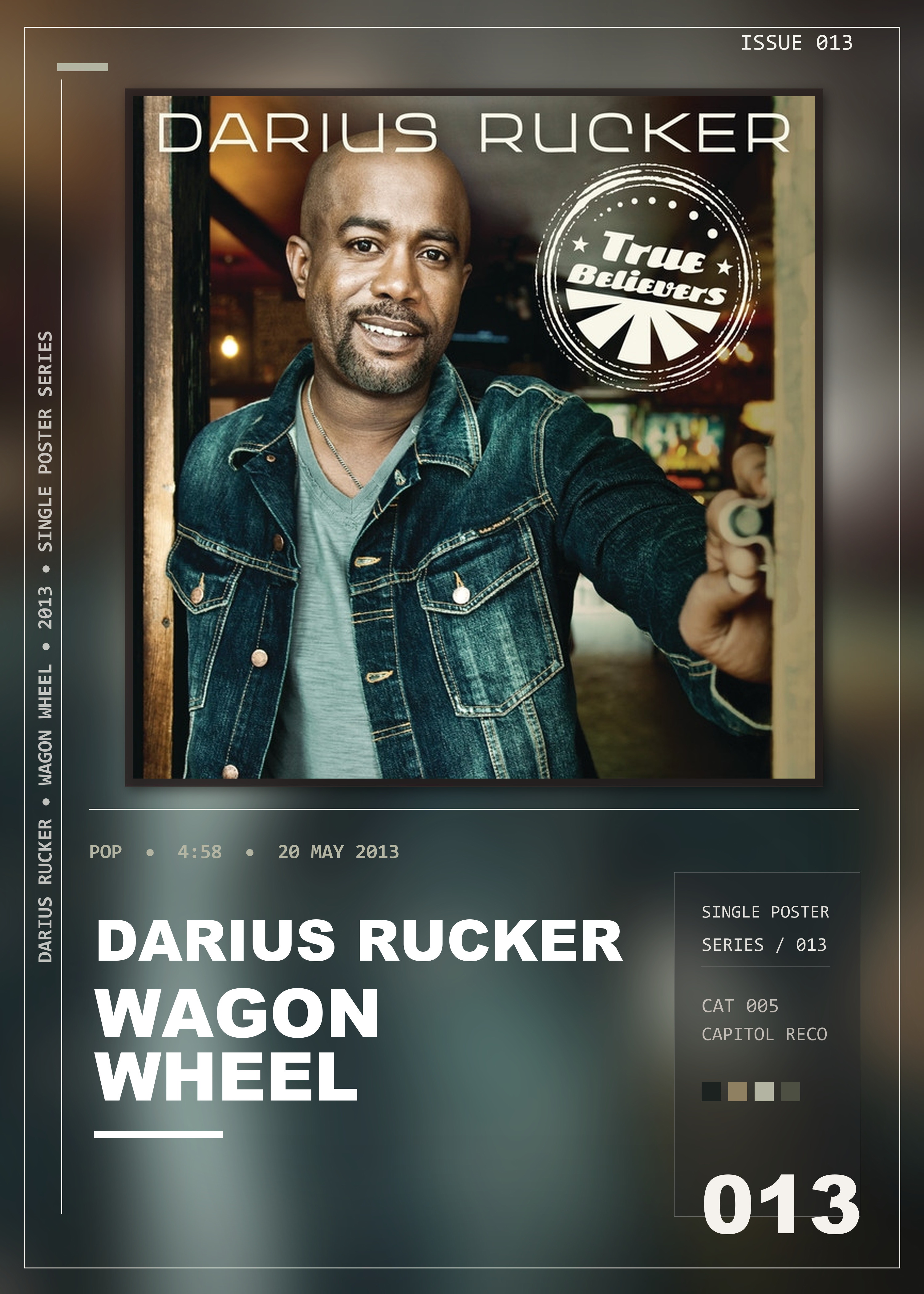 Music poster: Darius Rucker - Wagon Wheel