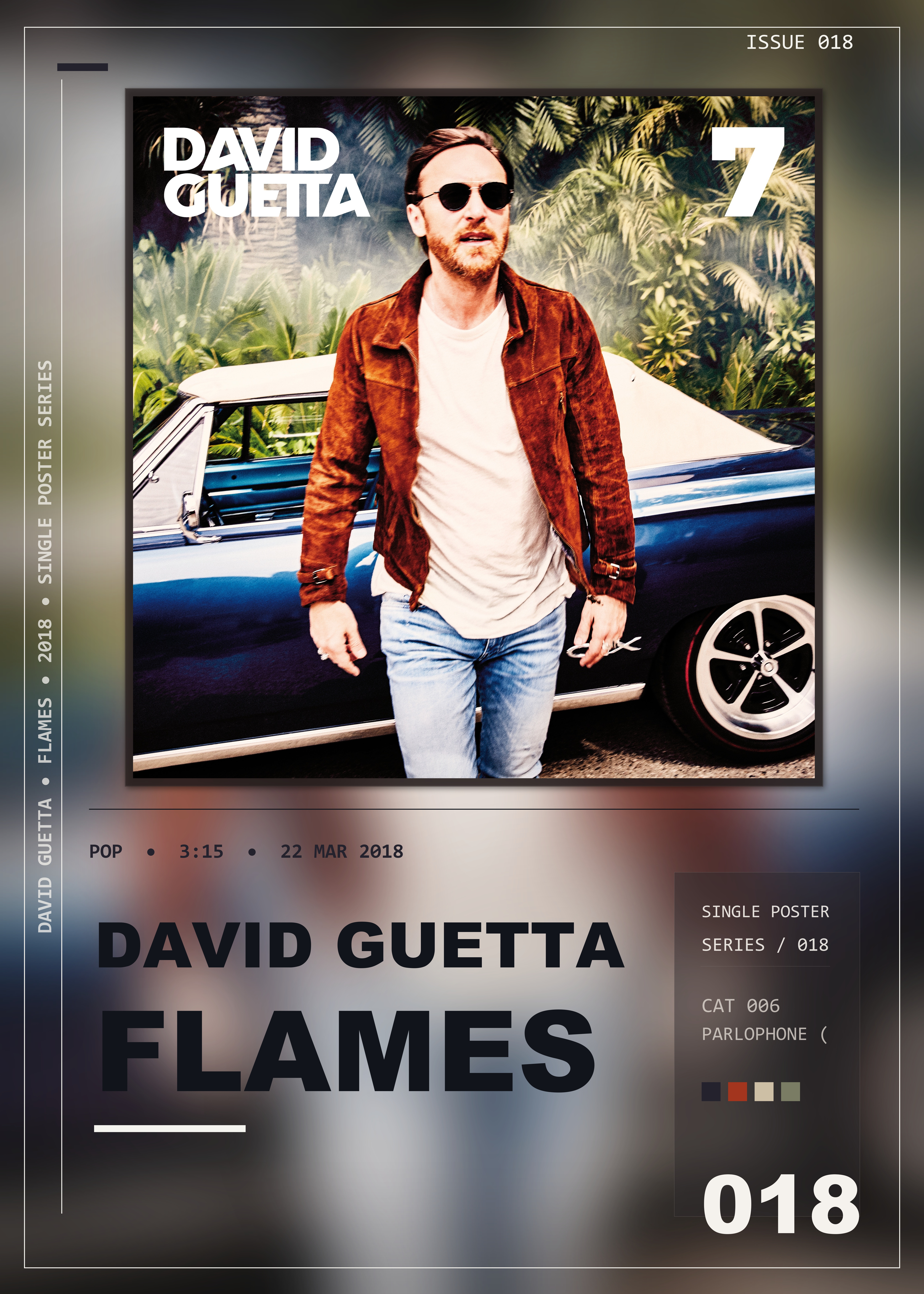 Music poster: David Guetta - Flames