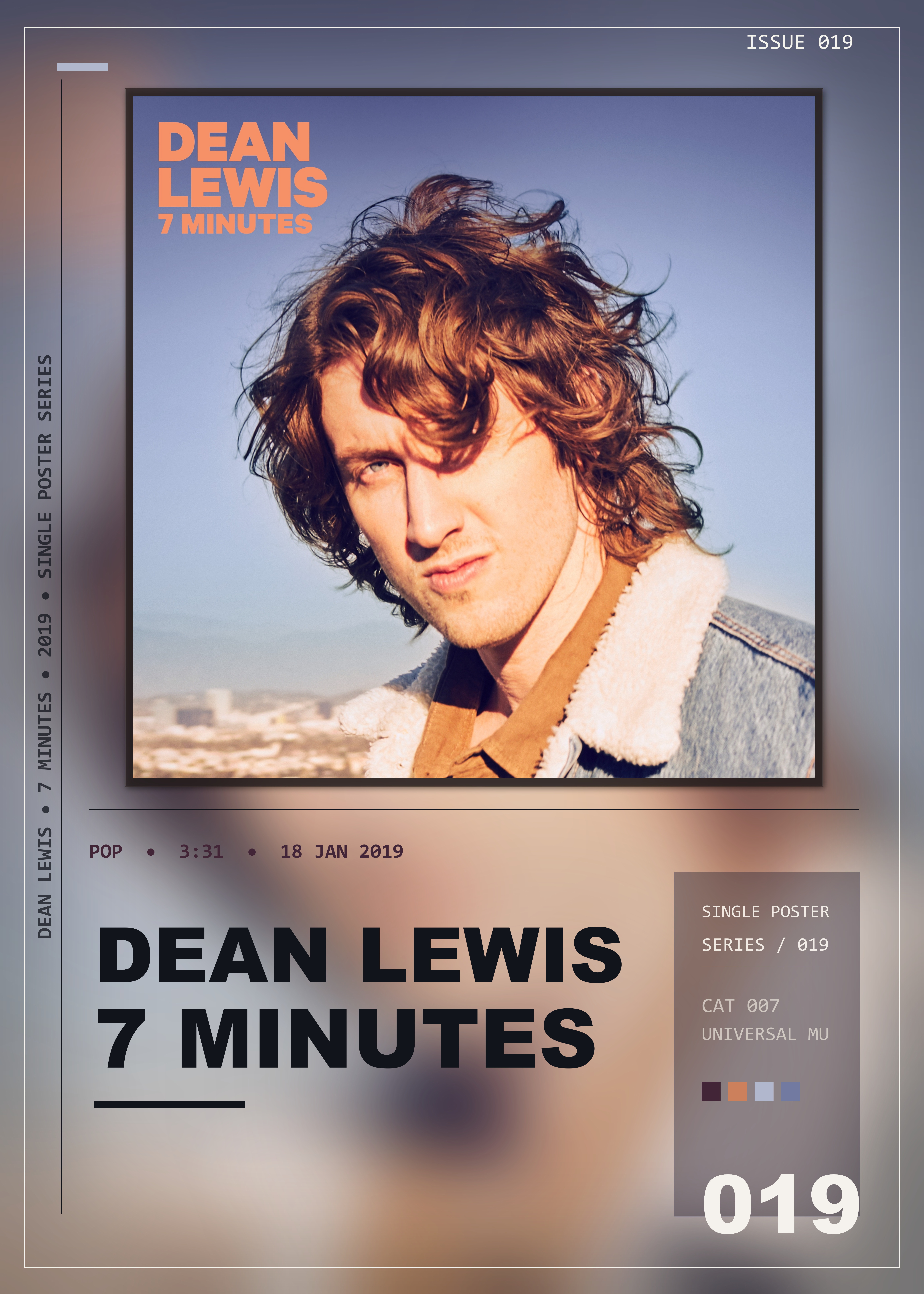 Music poster: Dean Lewis - 7 Minutes