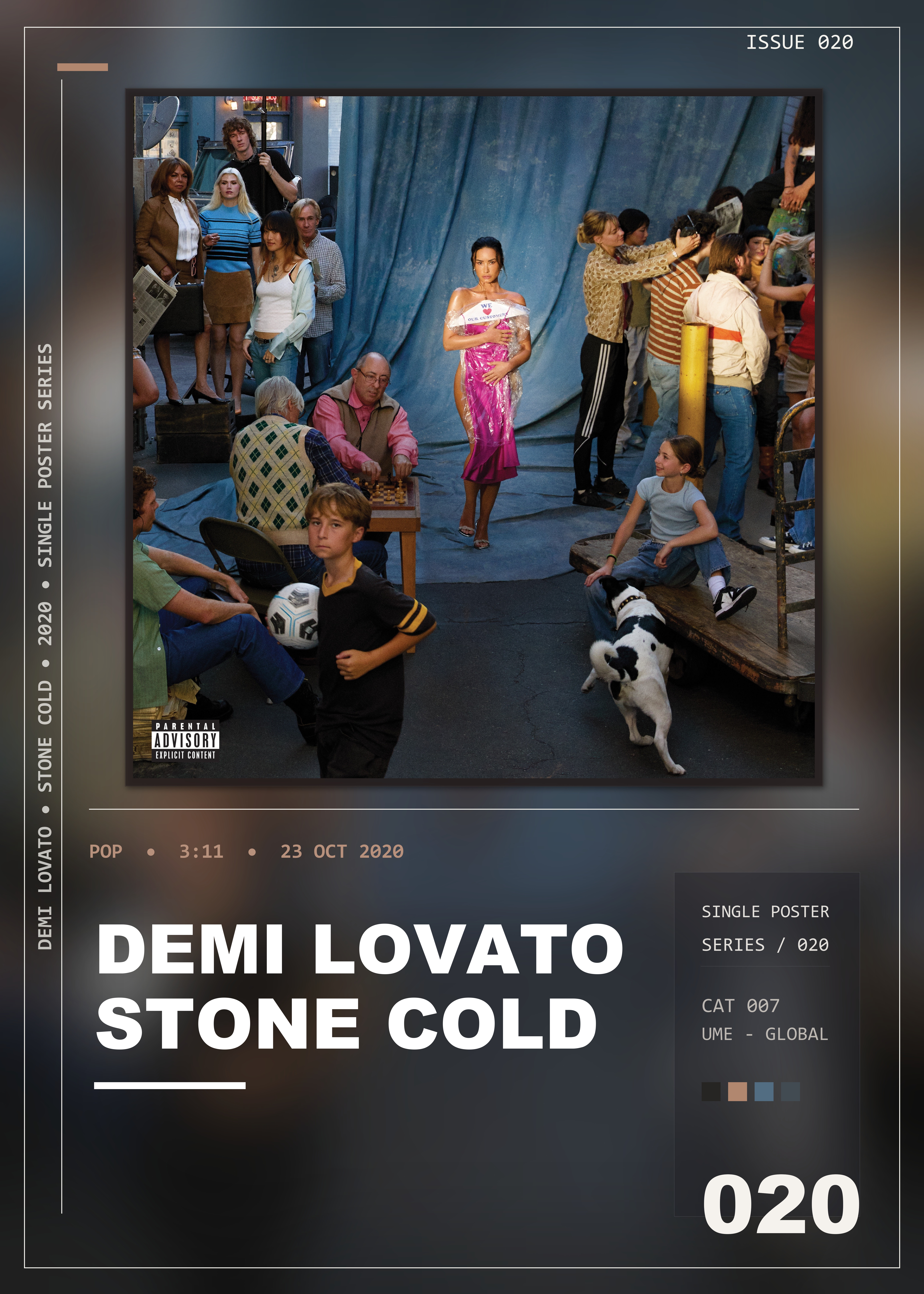 Music poster: Demi Lovato - Stone Cold
