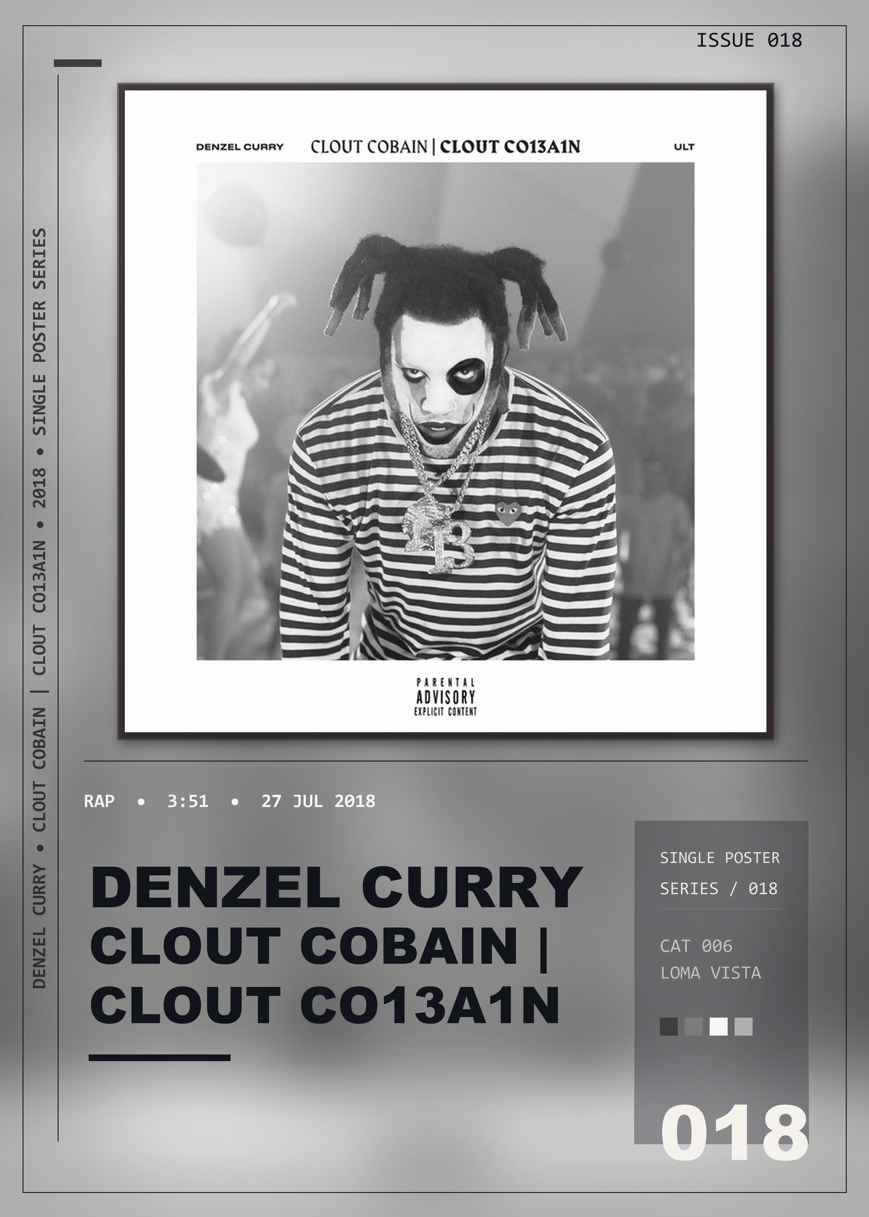 Music poster: Denzel Curry - CLOUT COBAIN CLOUT CO13A1N