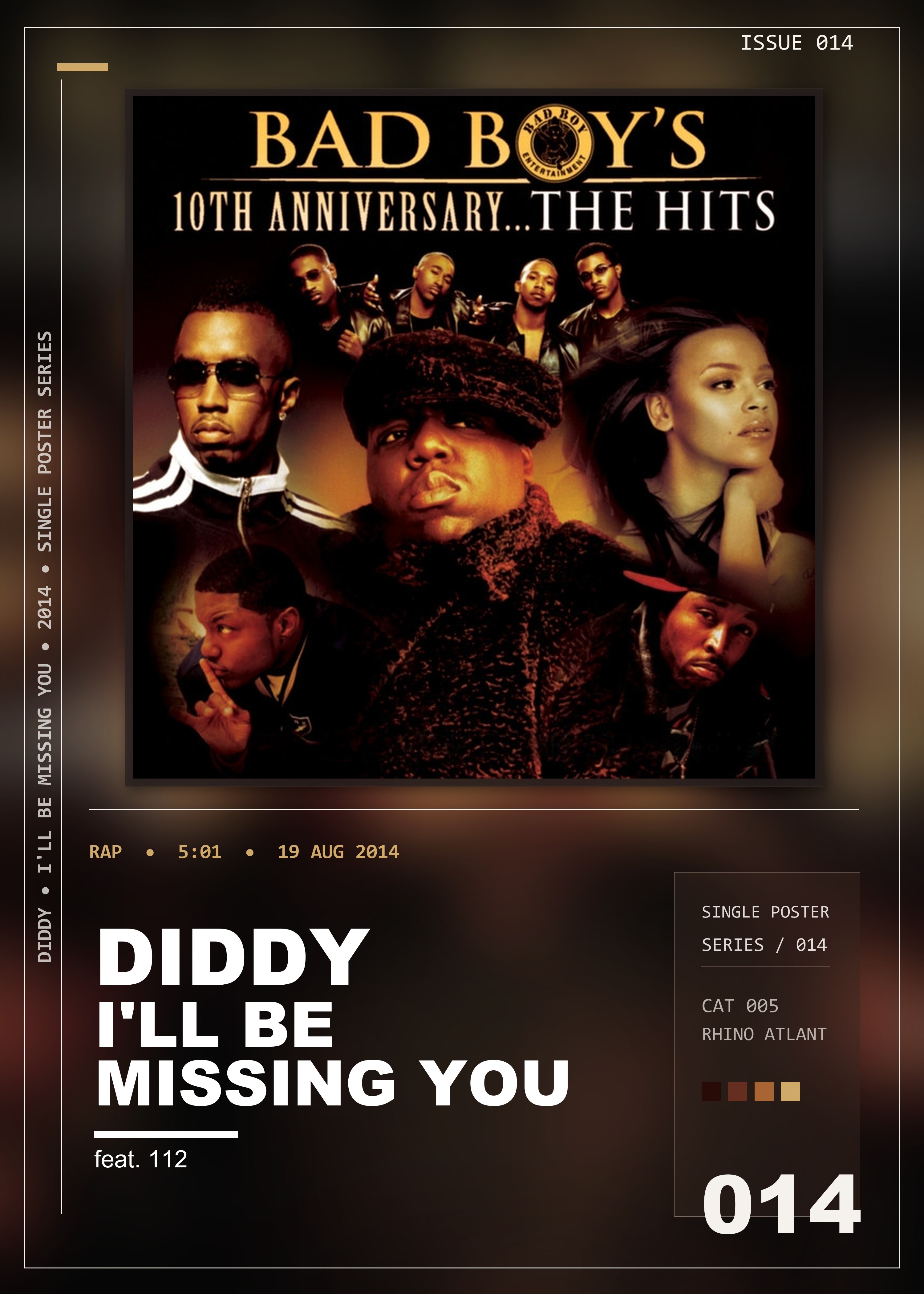 Music poster: Diddy - Ill Be Missing You feat 112