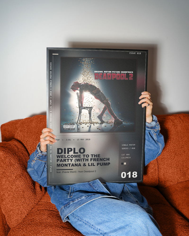 Music poster: Diplo - Welcome to the Party with French Montana Lil Pump feat Zhavia Ward - from Deadpool 2