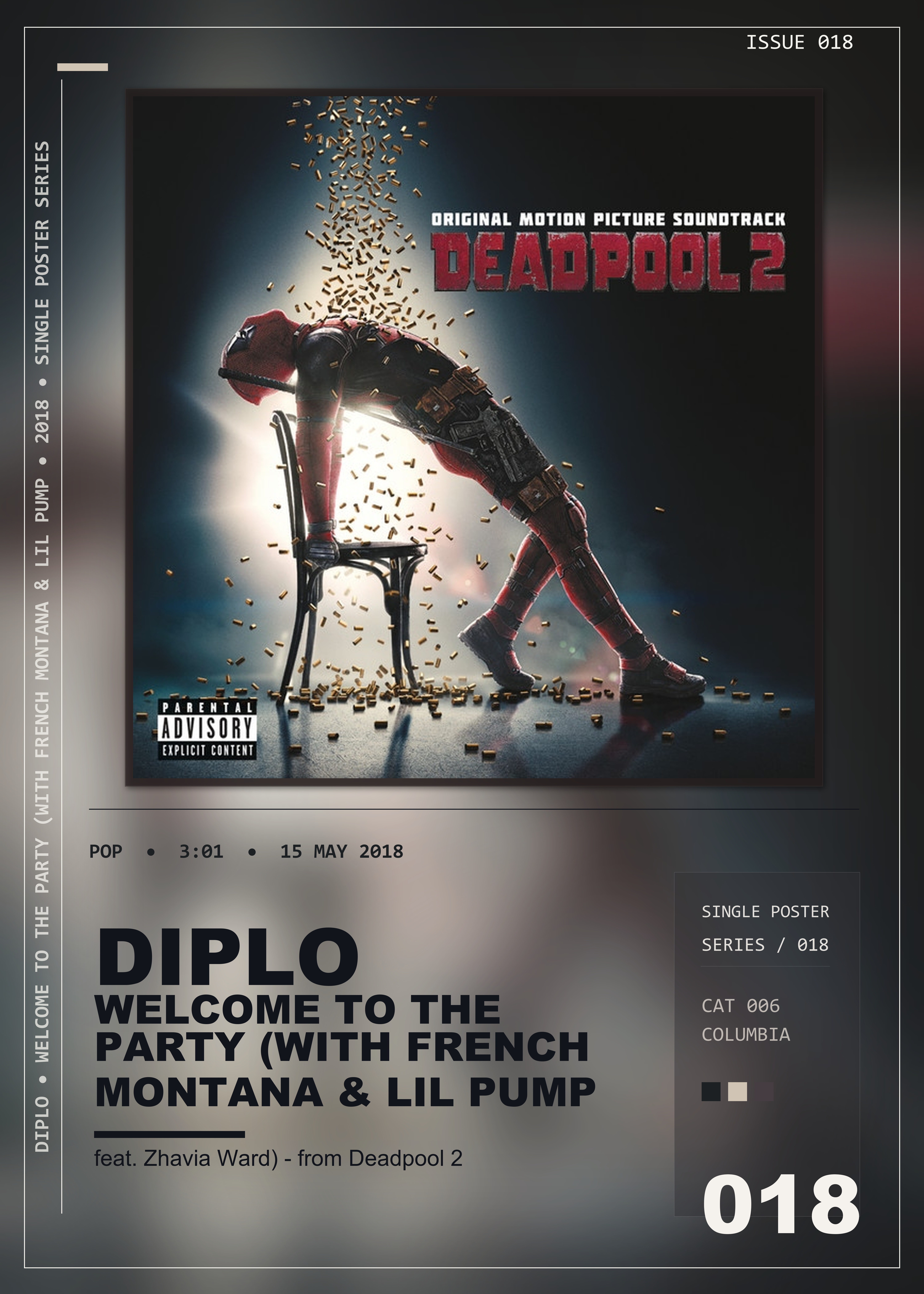 Music poster: Diplo - Welcome to the Party with French Montana Lil Pump feat Zhavia Ward - from Deadpool 2