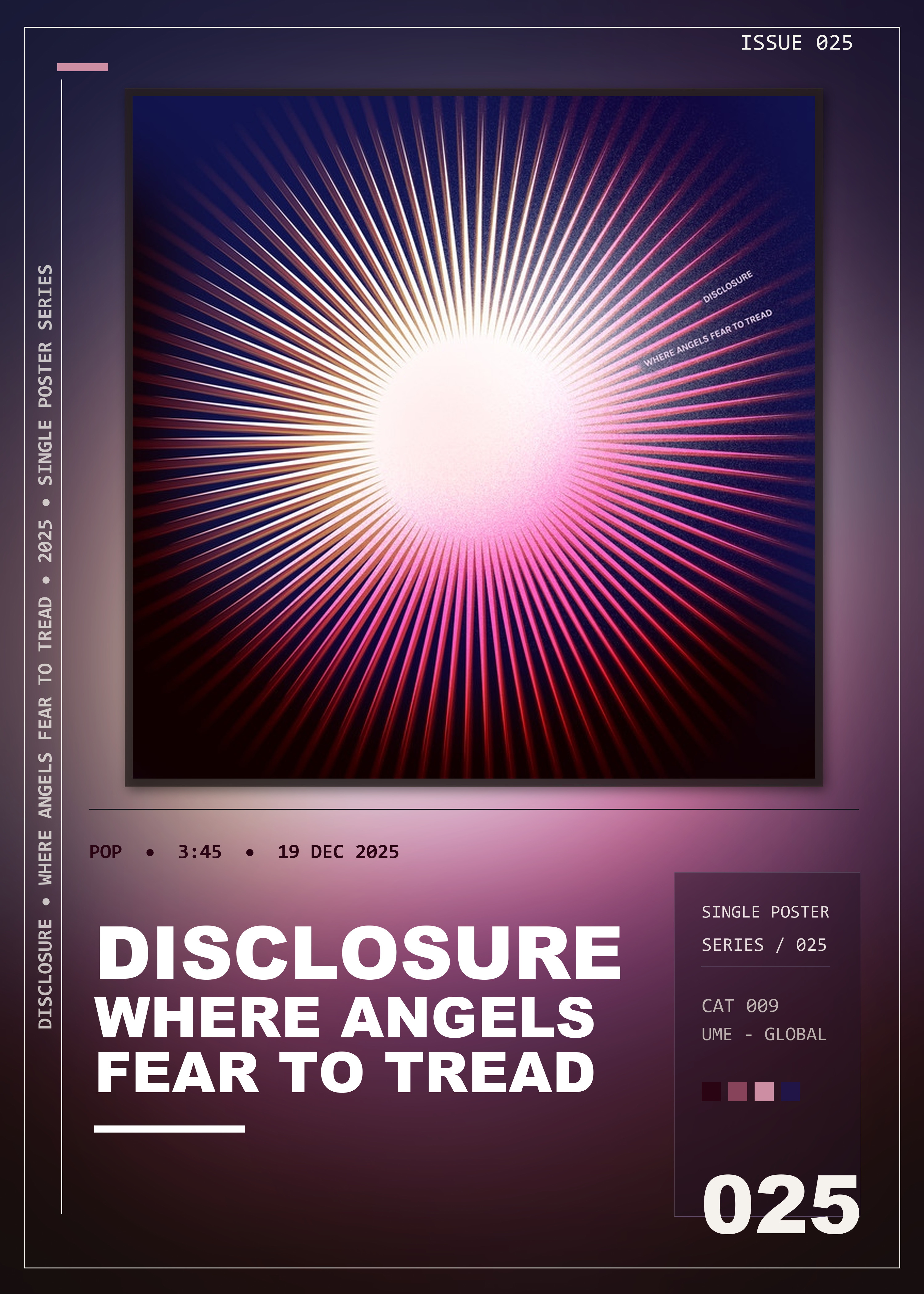 Music poster: Disclosure - Where Angels Fear To Tread
