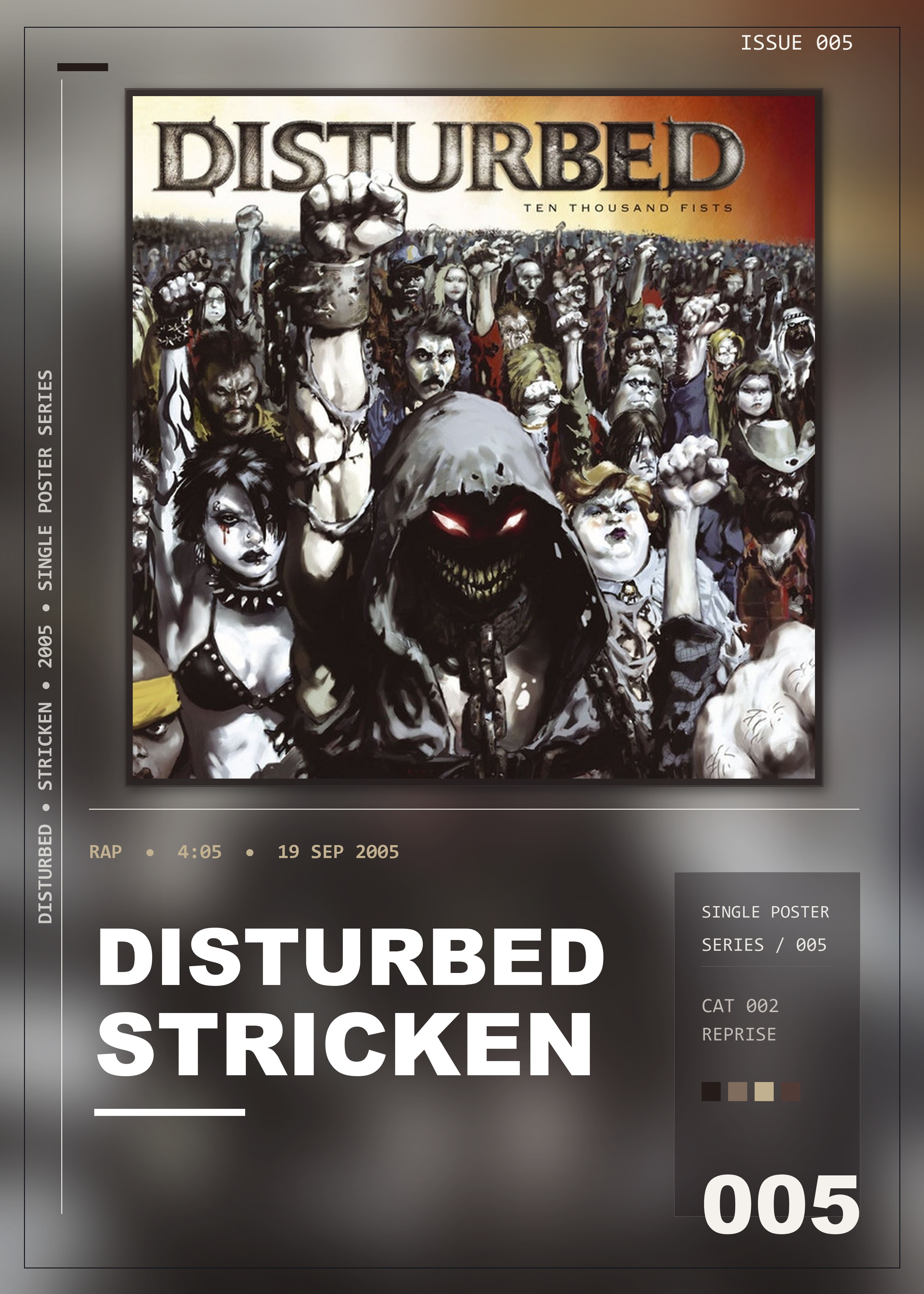 Music poster: Disturbed - Stricken